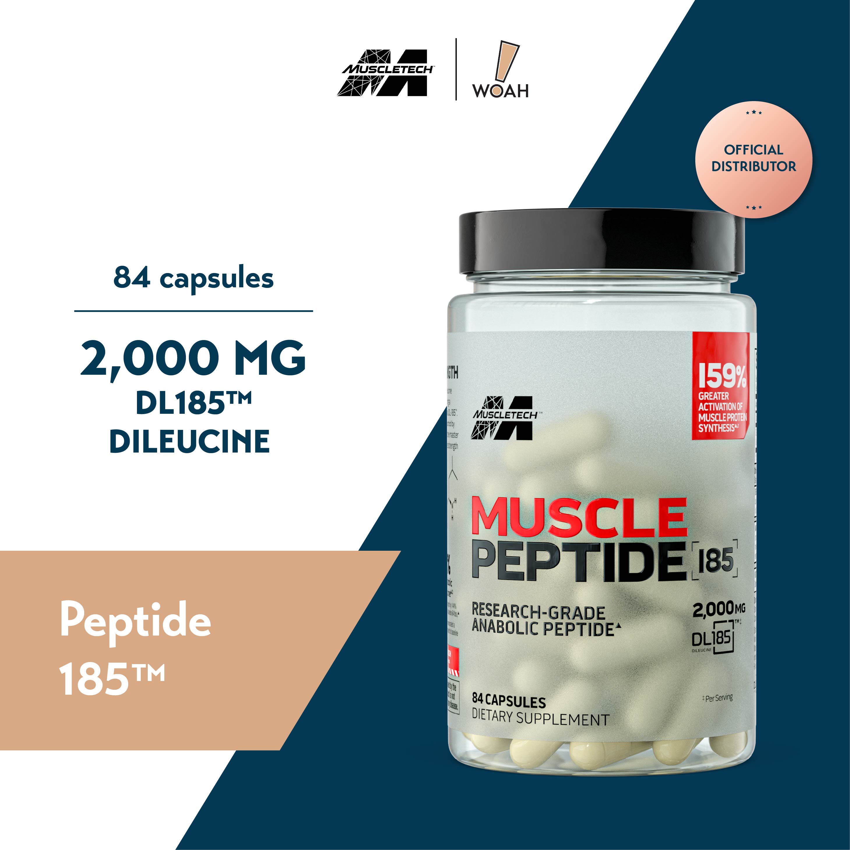 MuscleTech Peptide 185 (84 Capsules)
