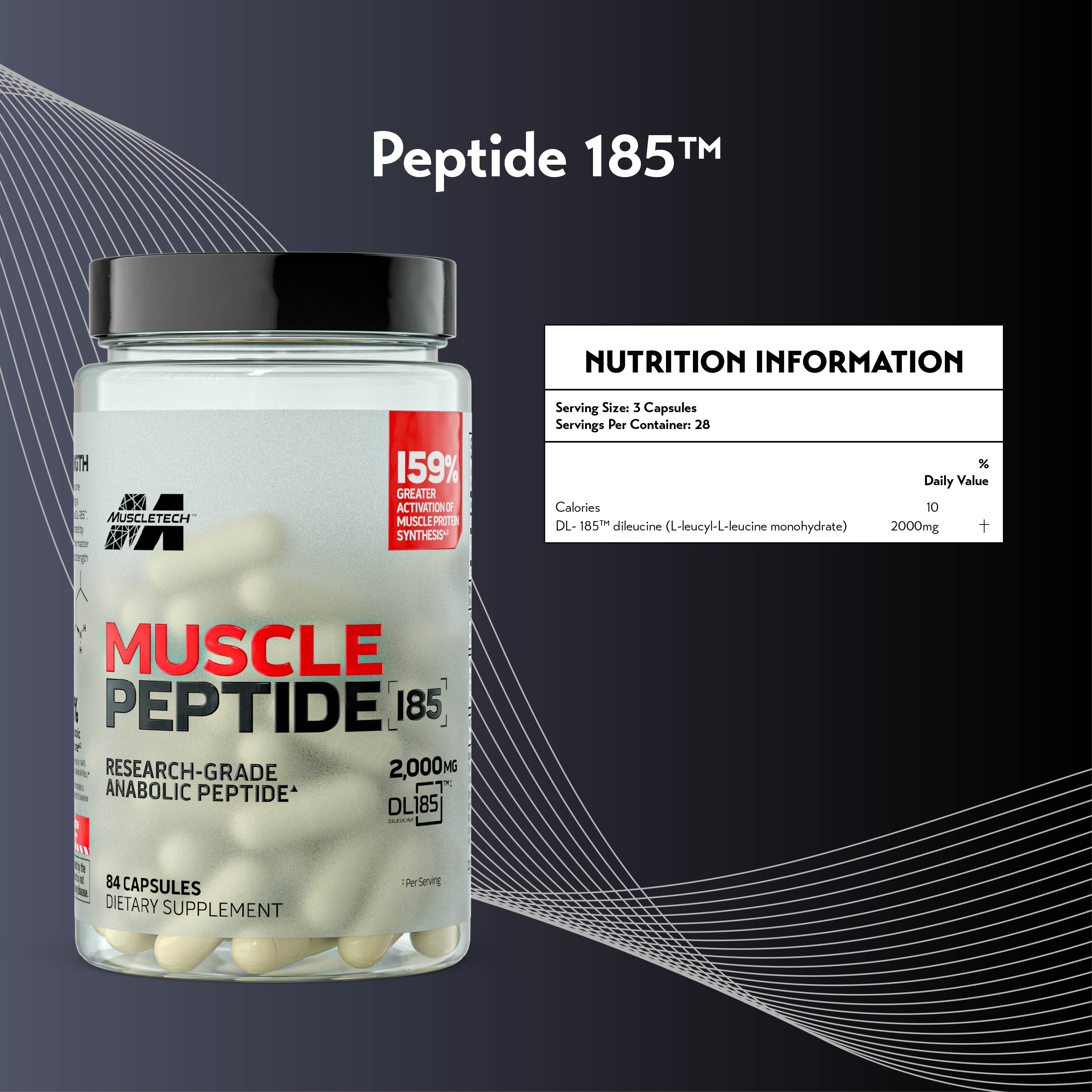 MuscleTech Peptide 185 (84 Capsules)