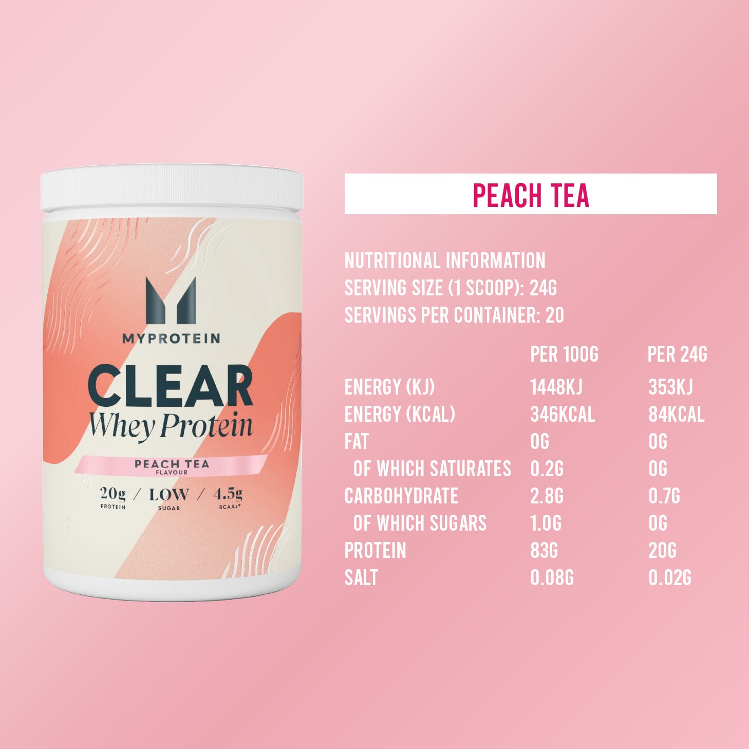 MyProtein Clear Whey Isolate (20 Servings)