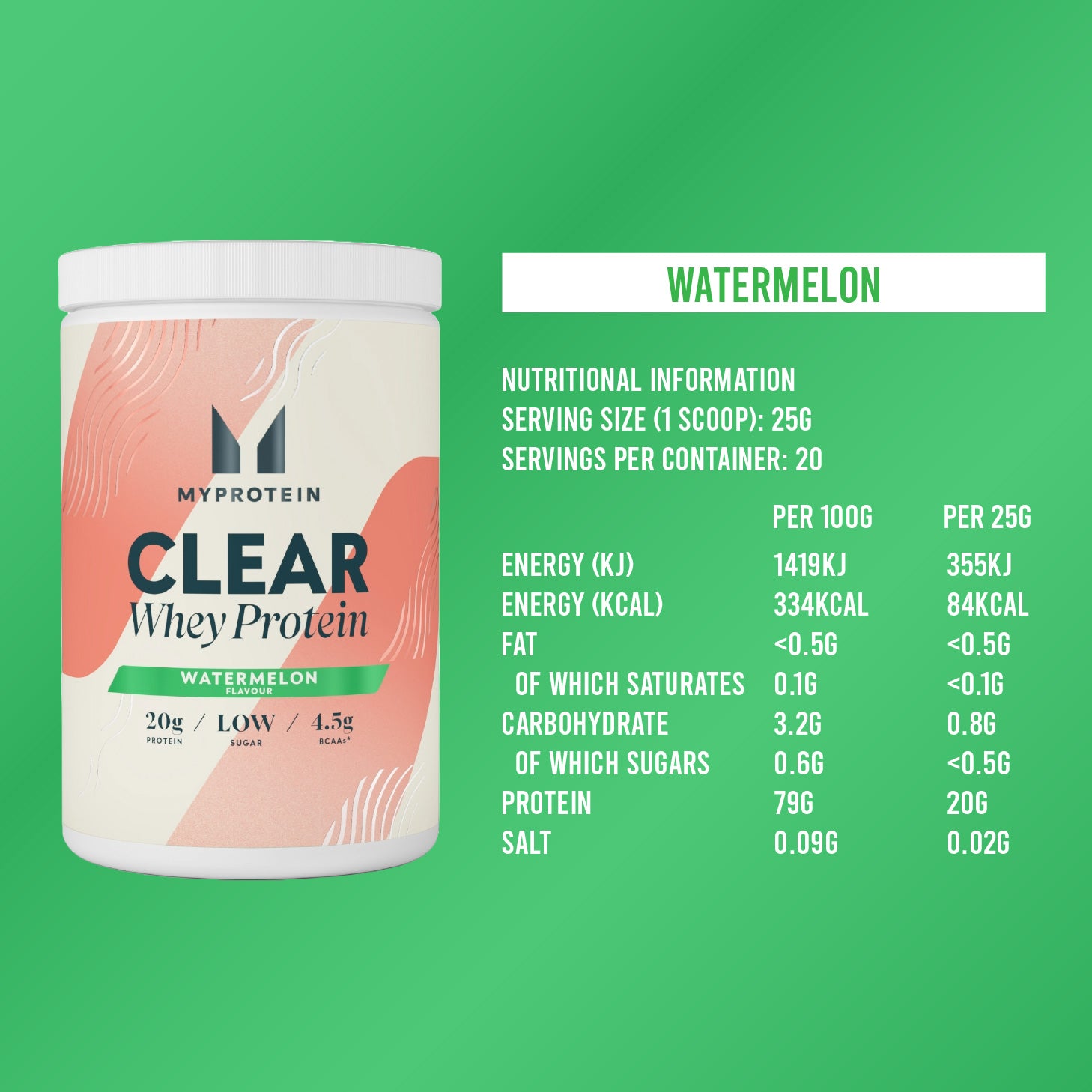 MyProtein Clear Whey Isolate (20 Servings)