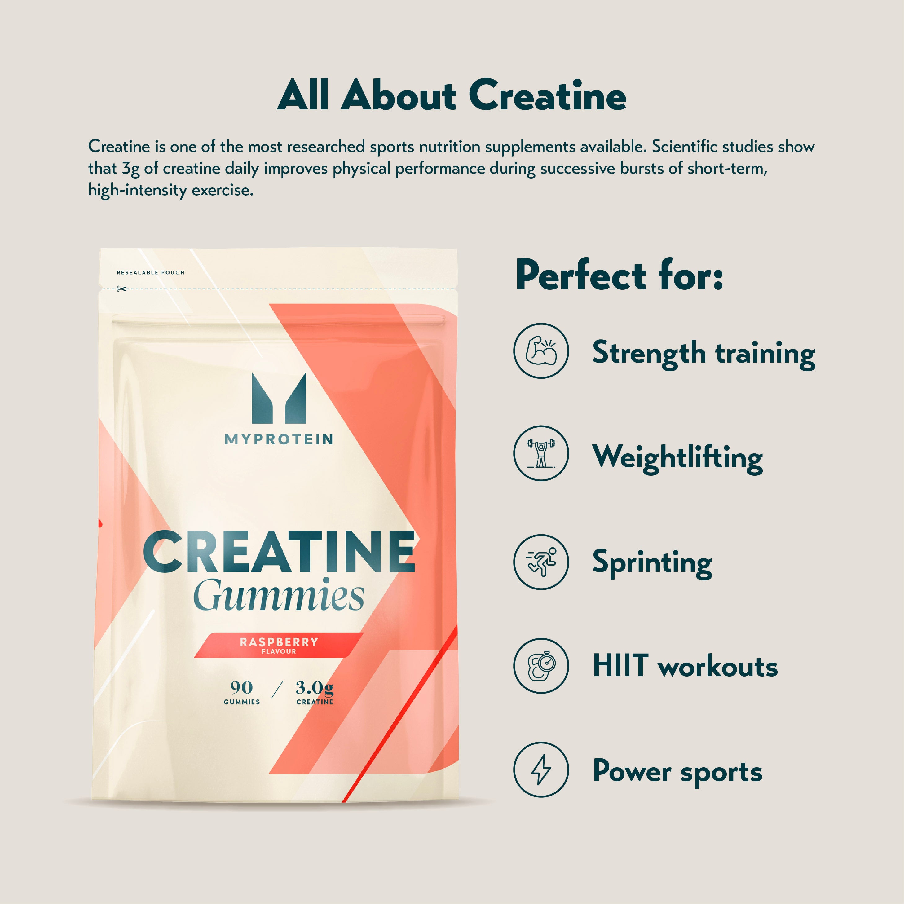 MyProtein Creatine Gummies (90 Gummies)