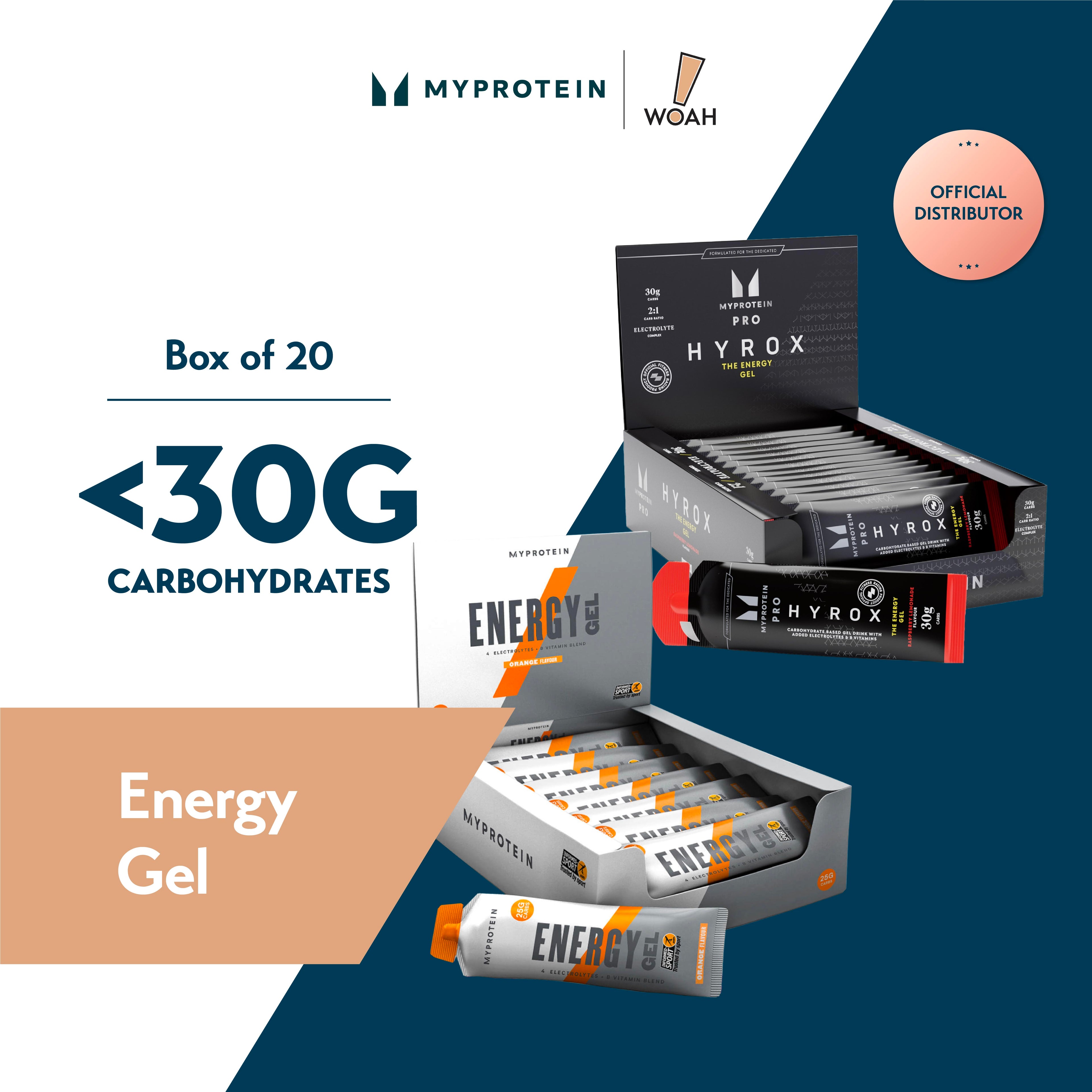 MYProtein THE Energy Gel 70g (Box of 20) (HYROX Edition)