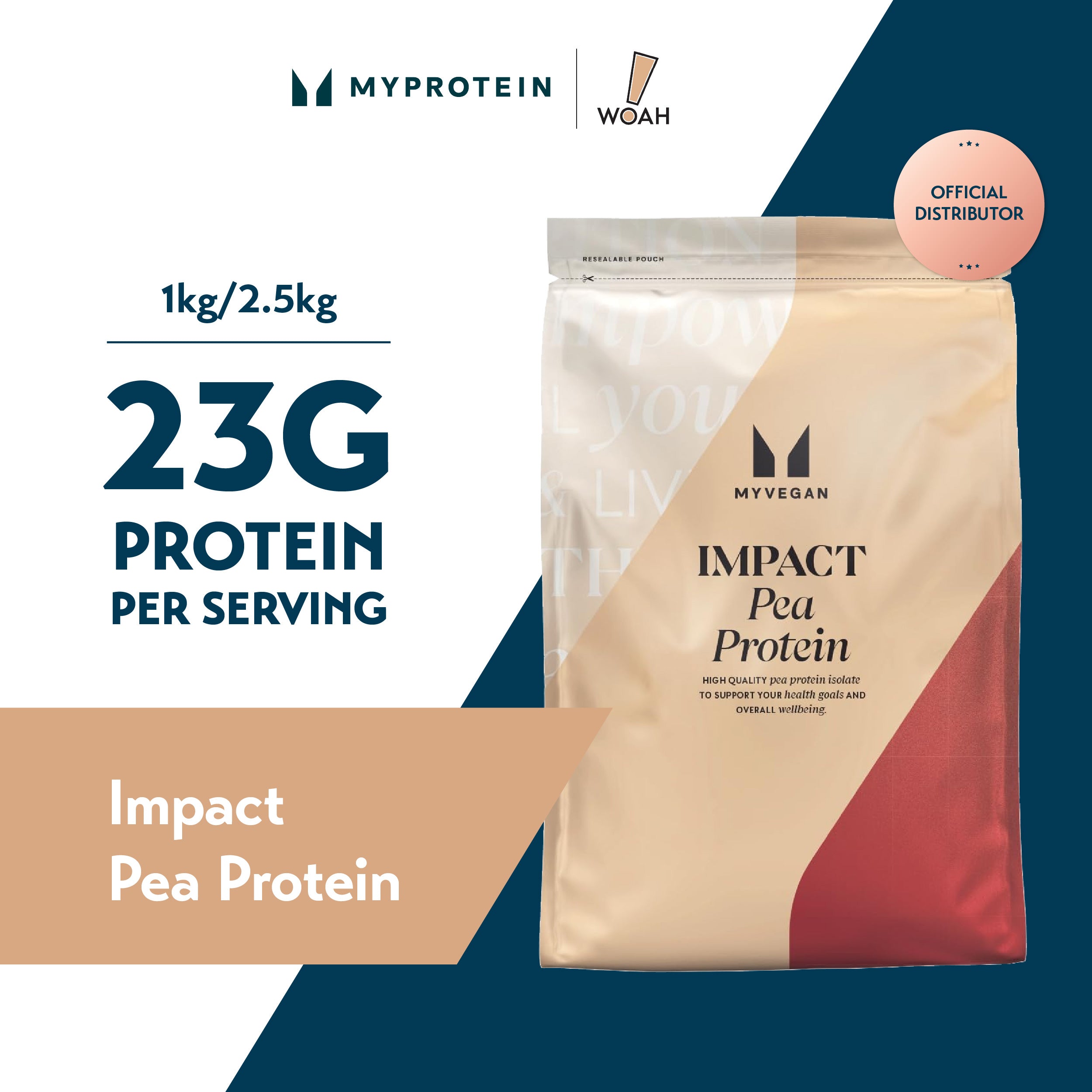 MyProtein MyVegan Impact Pea Protein 1kg