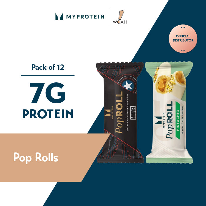 MYProtein Pop Rolls Protein Snacks (Box of 12)