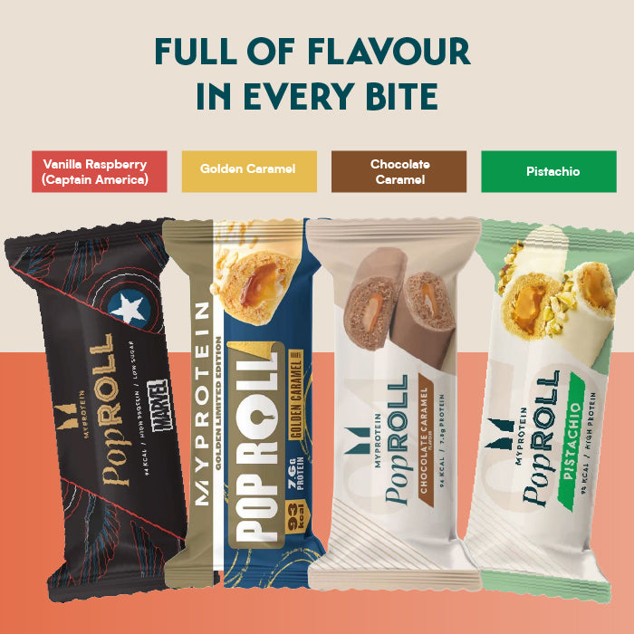 MYProtein Pop Rolls Protein Snacks (Box of 12)