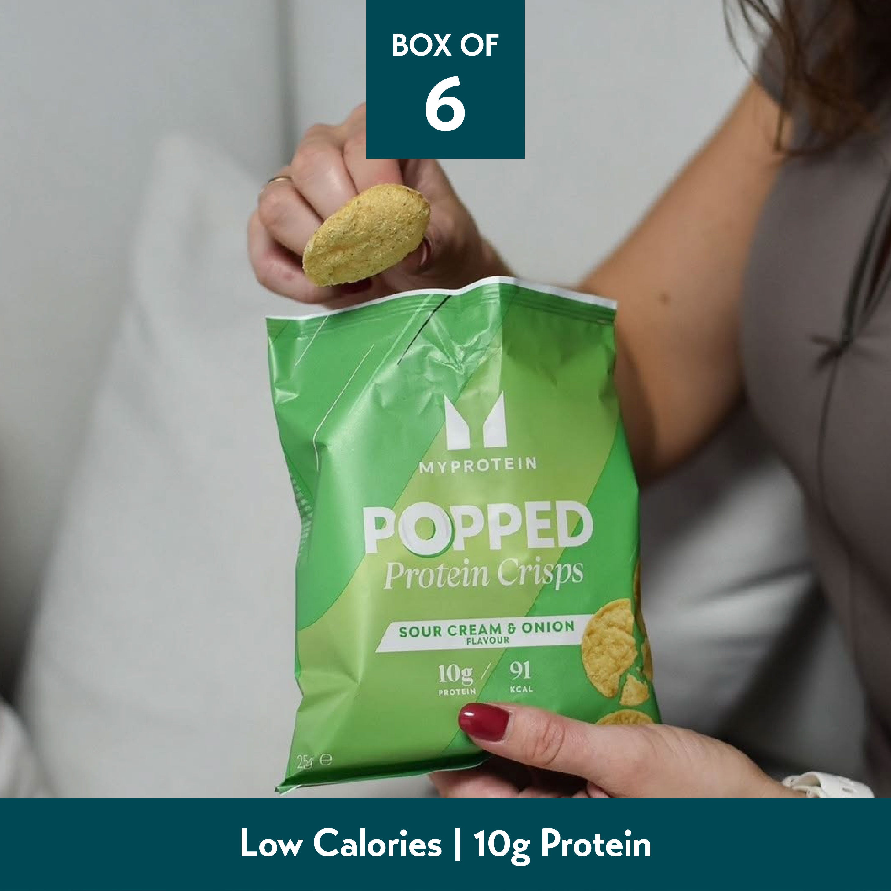 MYProtein Popped Protein Crisps (Box of 6)