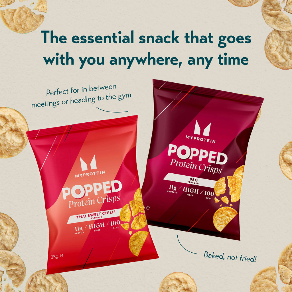 MYProtein Popped Protein Crisps (Box of 6)
