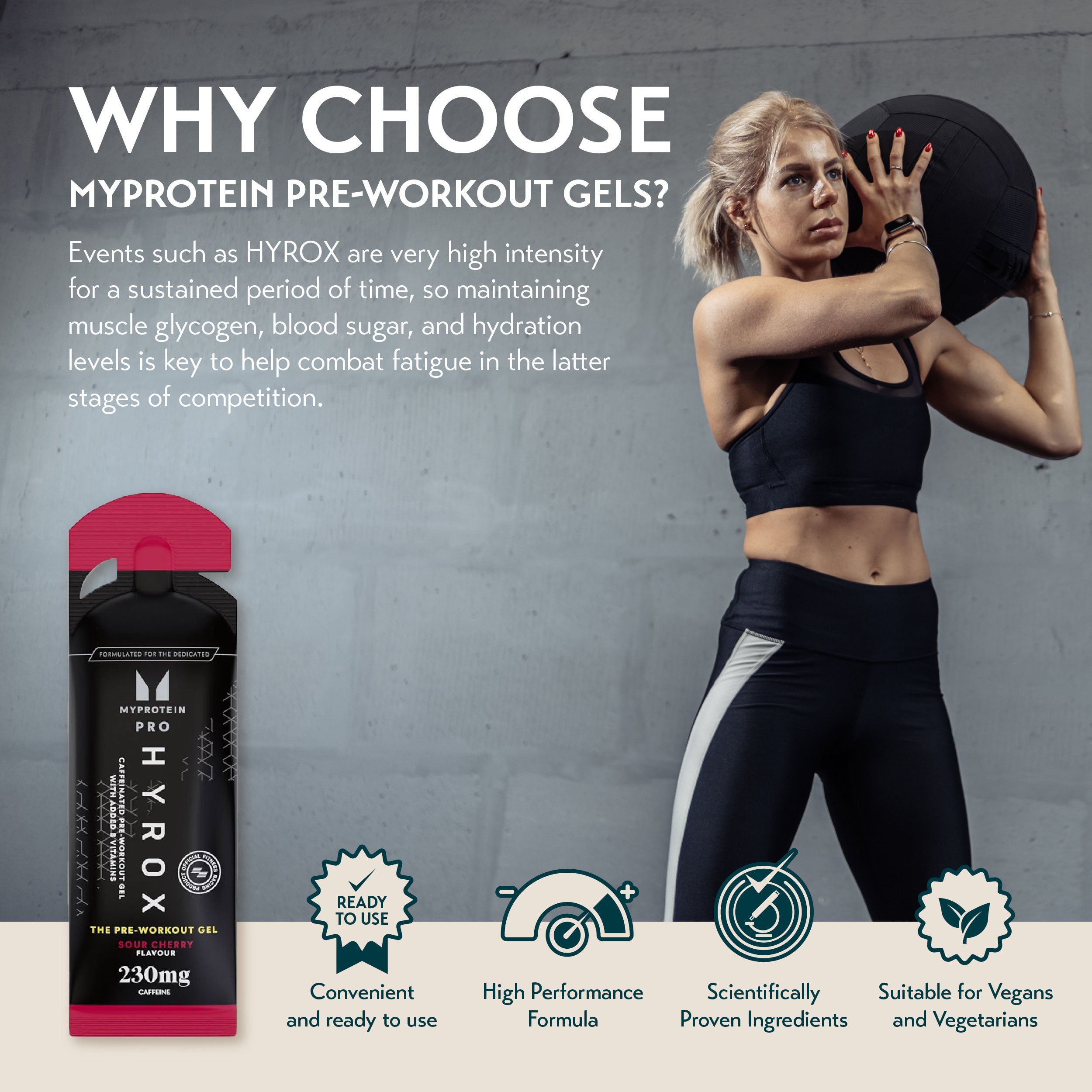 MYProtein THE Pre-Workout Gel [Box of 12] (HYROX Edition)