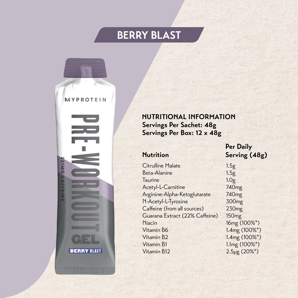 MYProtein THE Pre-Workout Gel [Box of 12] (HYROX Edition)