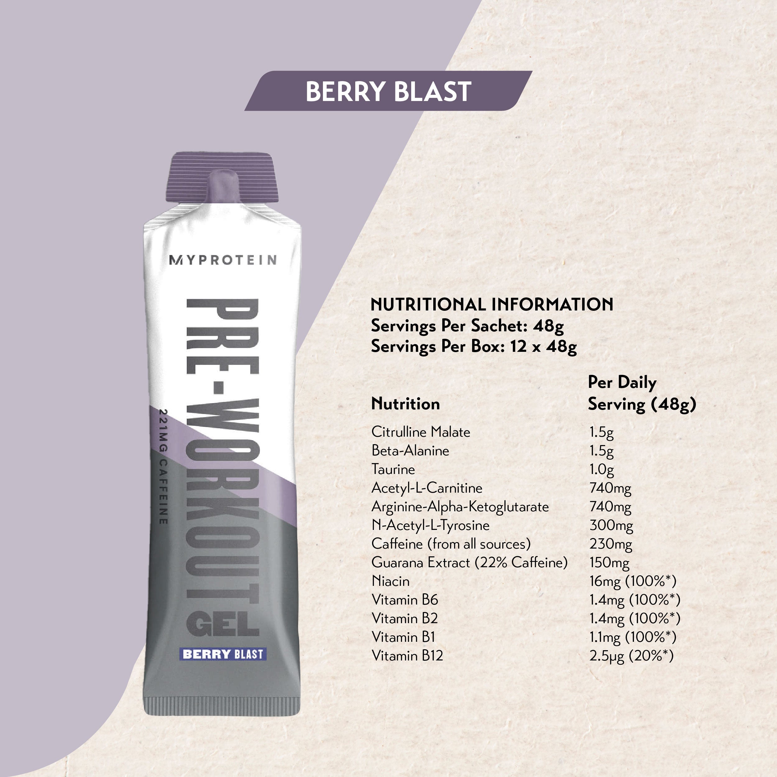 MYProtein THE Pre-Workout Gel [Box of 12] (HYROX Edition)