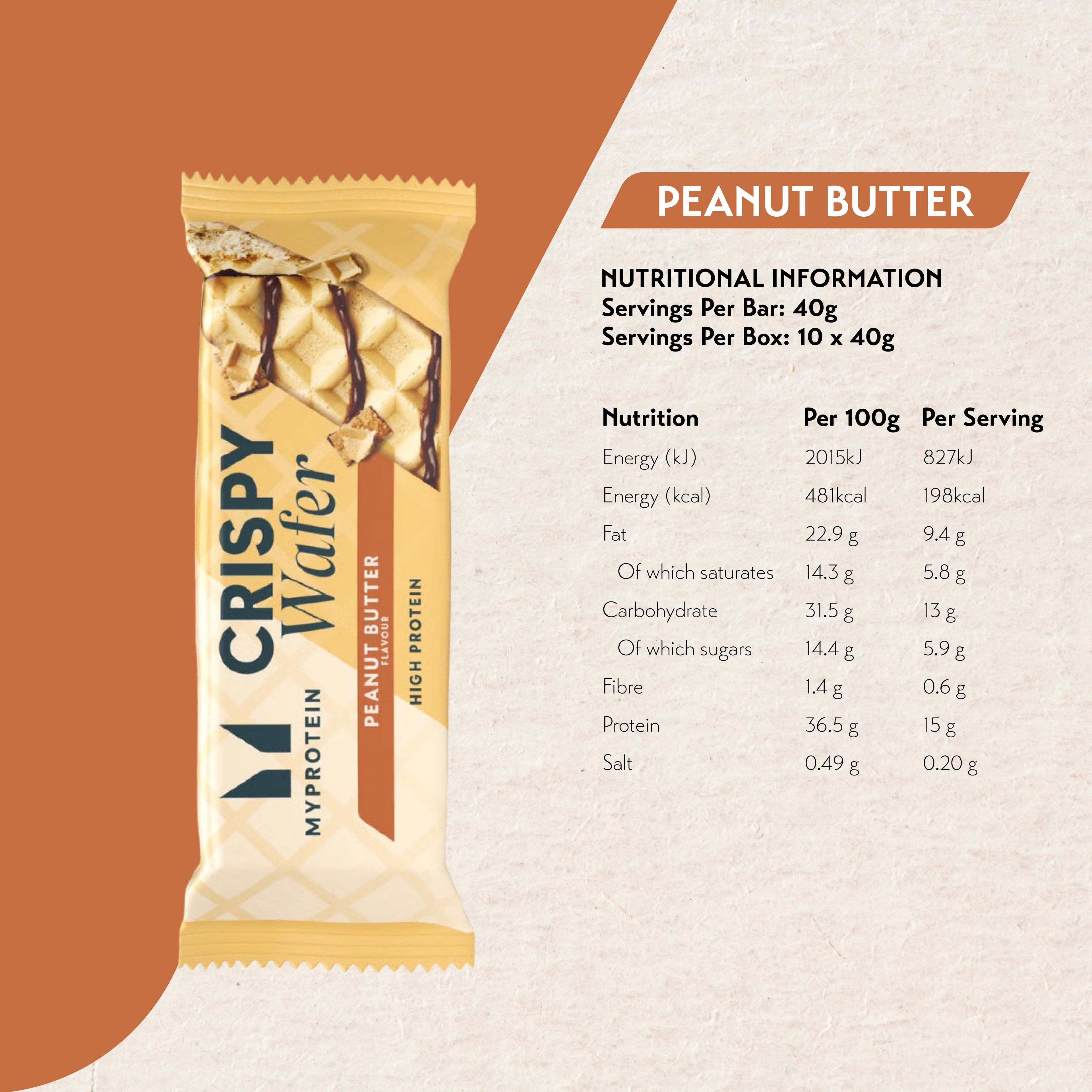 MYProtein Crispy Protein Wafer (Box of 10)