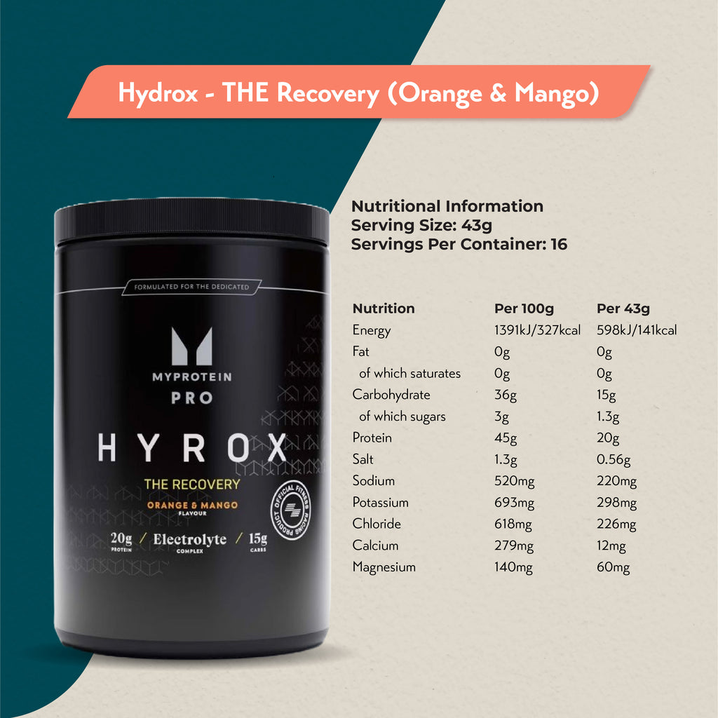 MyProtein THE Recovery – HYROX (688g - 16 Servings)