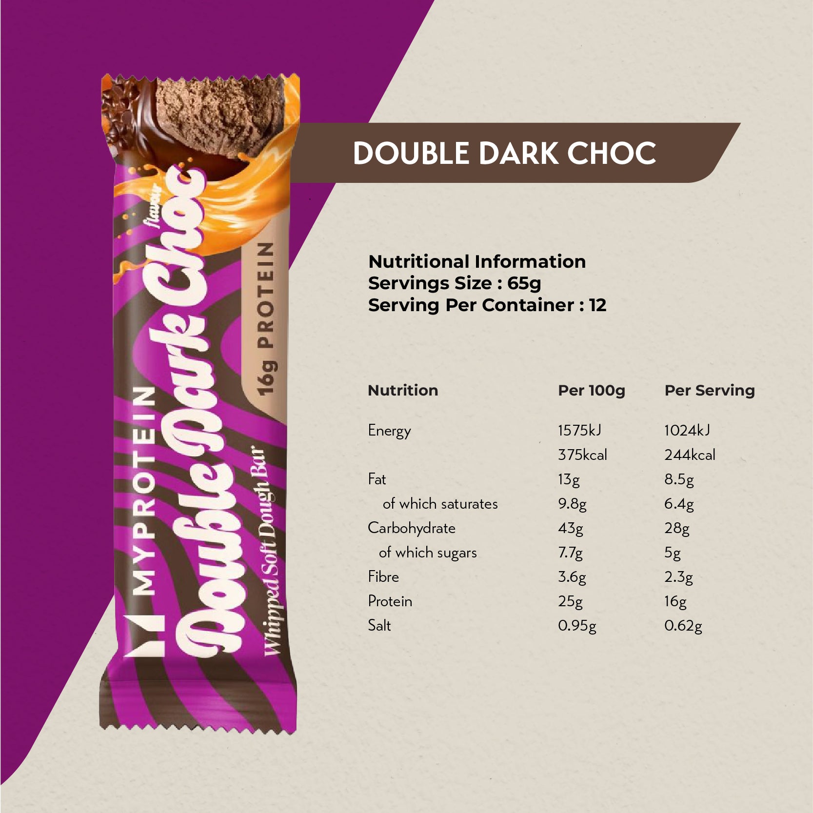 MyProtein Whipped Soft Dough Bar 65g (Box of 12)