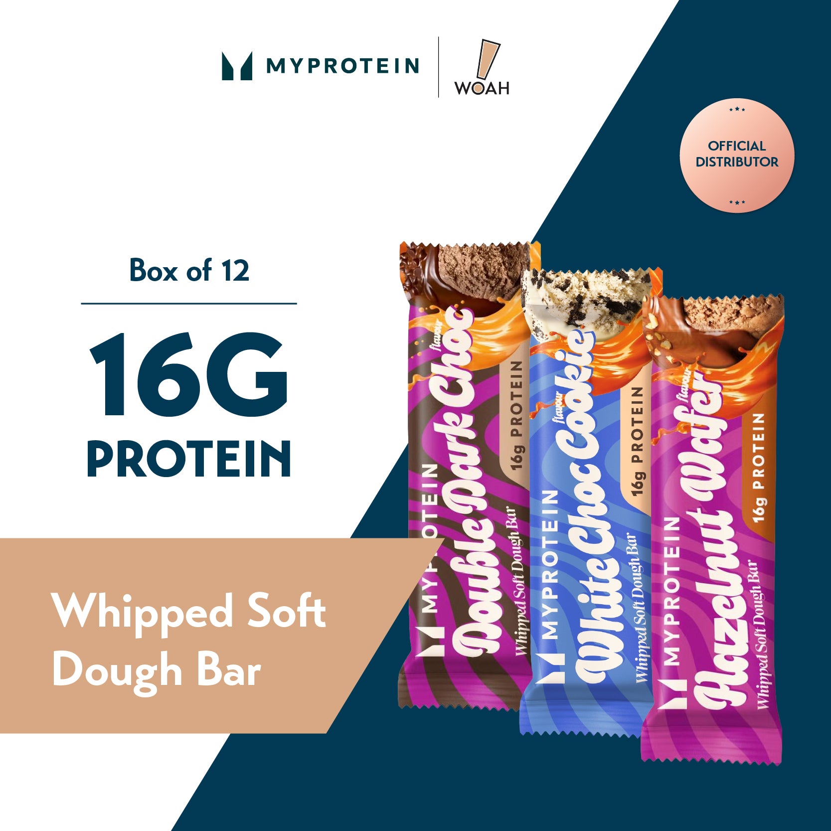 MyProtein Whipped Soft Dough Bar 65g (Box of 12)