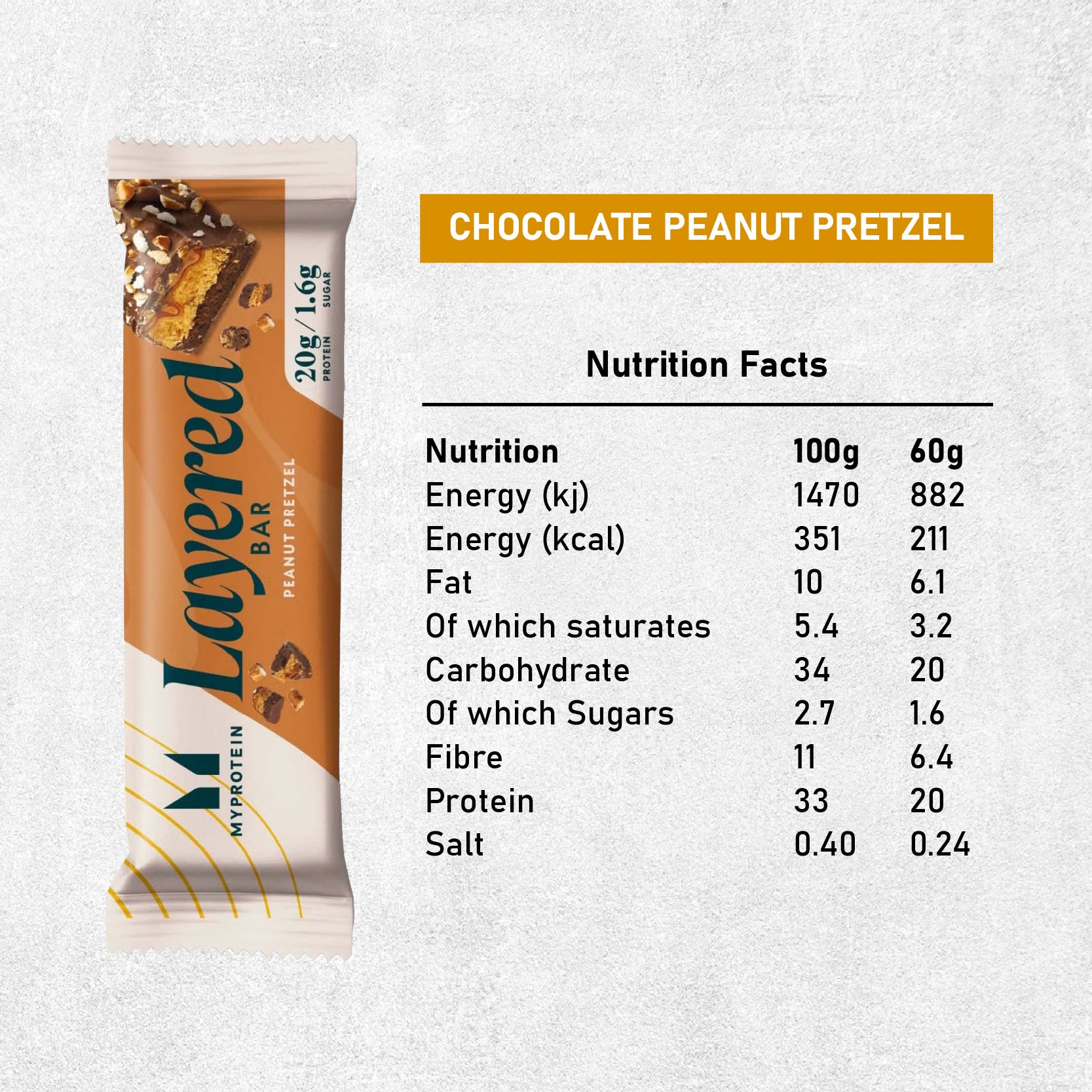 MyProtein Layered Protein Bar (Box of 12)
