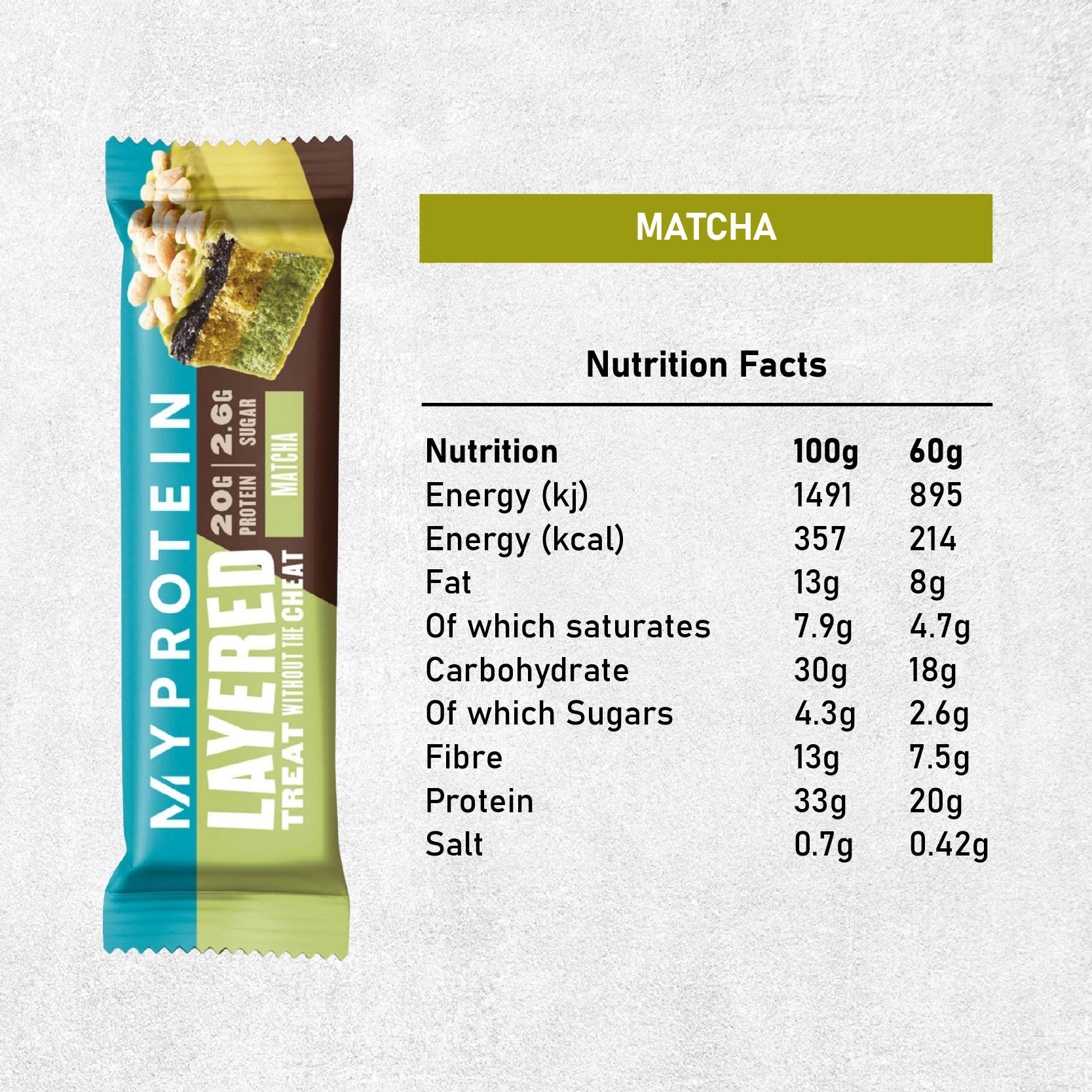 MyProtein Layered Protein Bar (Box of 12)