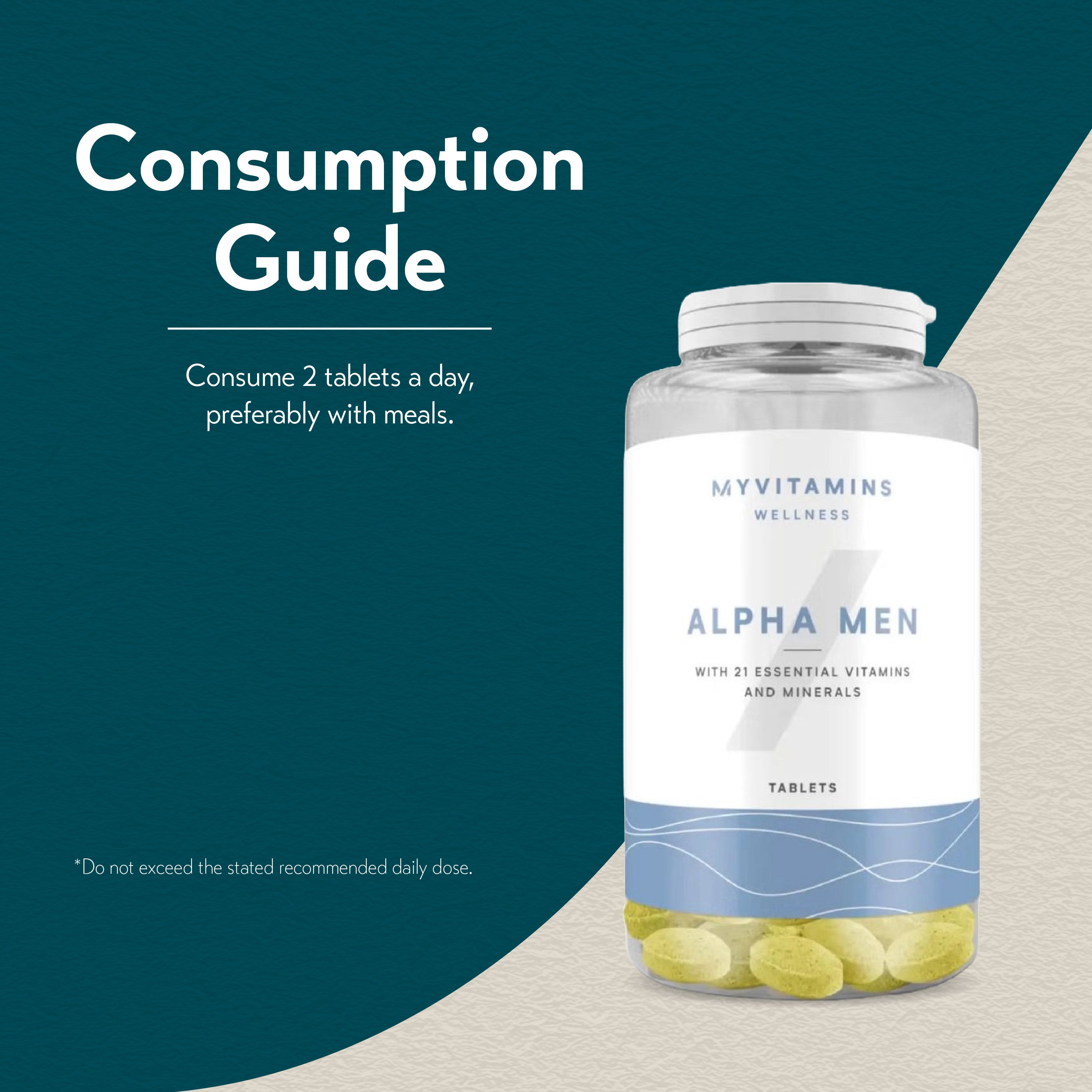 MyProtein MyVitamins Alpha Men Multivitamins (120 / 240 Tablets)