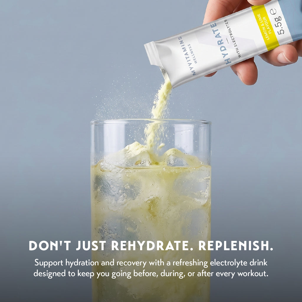 MyProtein Myvitamins Hydrate Powder Hydration Sachet 28s Lemon Lime