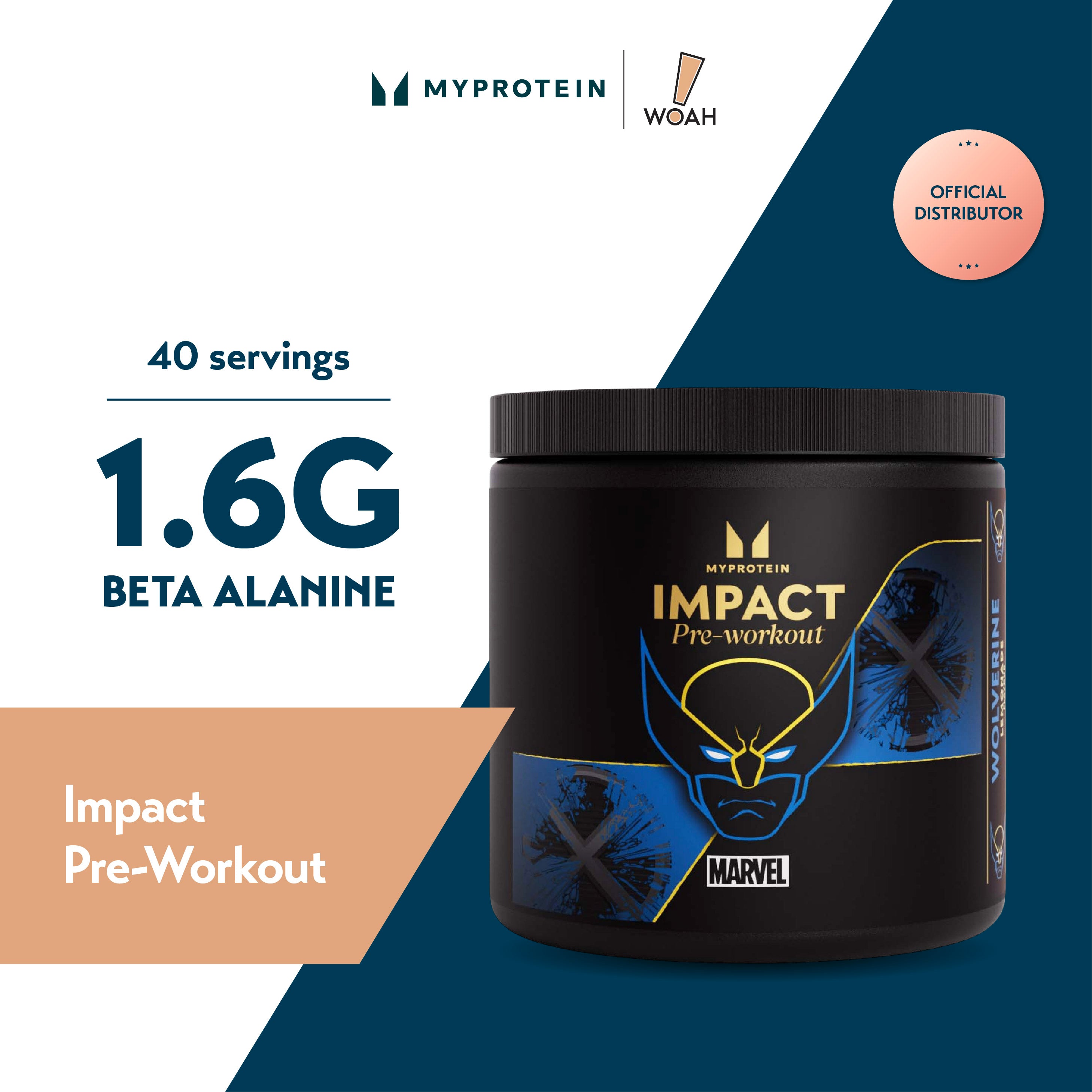 [Limited MARVEL Edition] MyProtein Impact Pre Workout (40 Servings) Wo ...