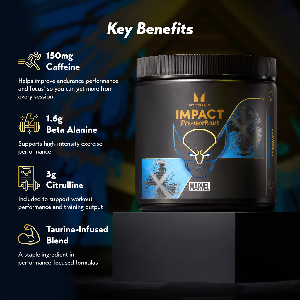[Limited MARVEL Edition] MyProtein Impact Pre Workout (40 Servings) Wolverine