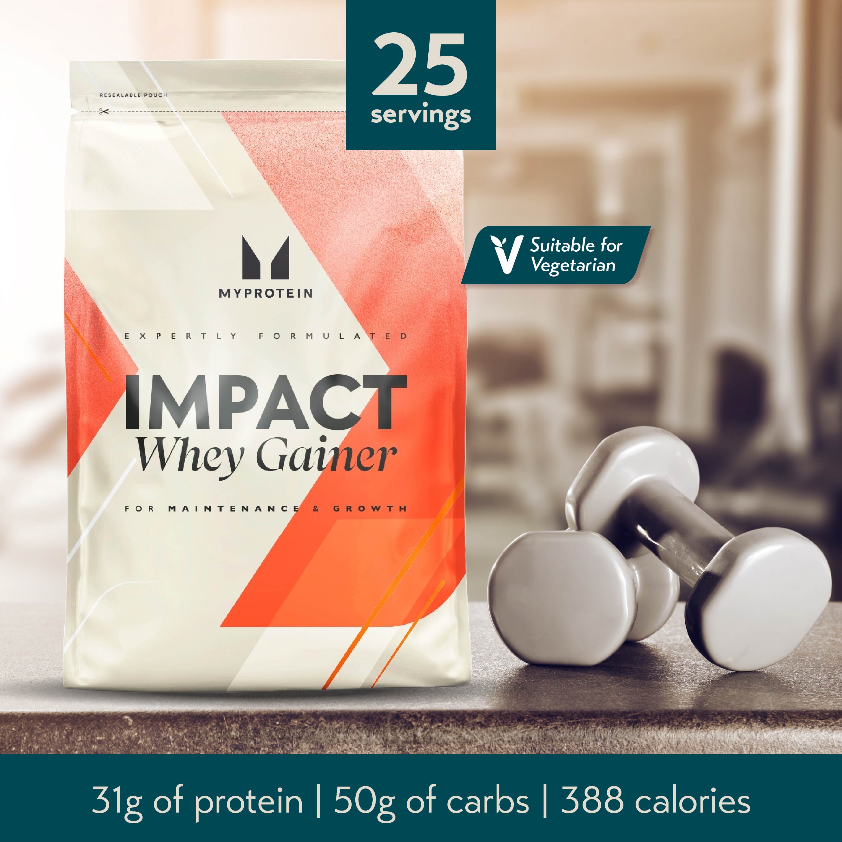 MyProtein Impact Whey Gainer (2.5kg - 25 Servings)