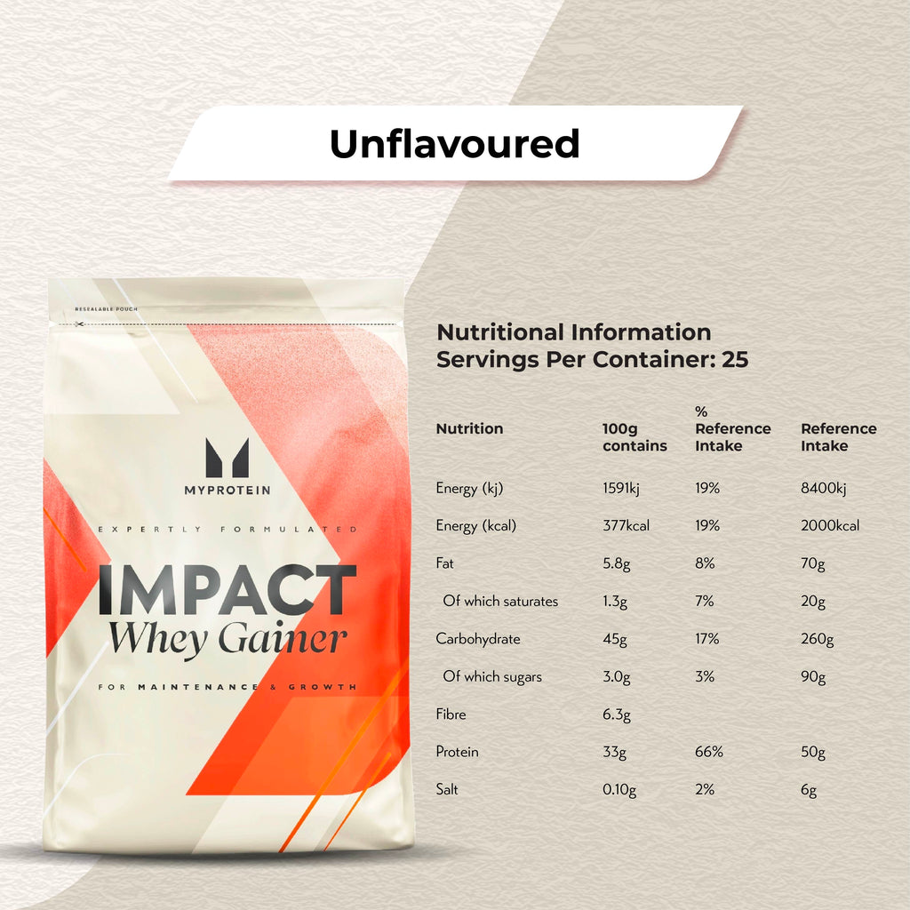 MyProtein Impact Whey Gainer (2.5kg - 25 Servings)