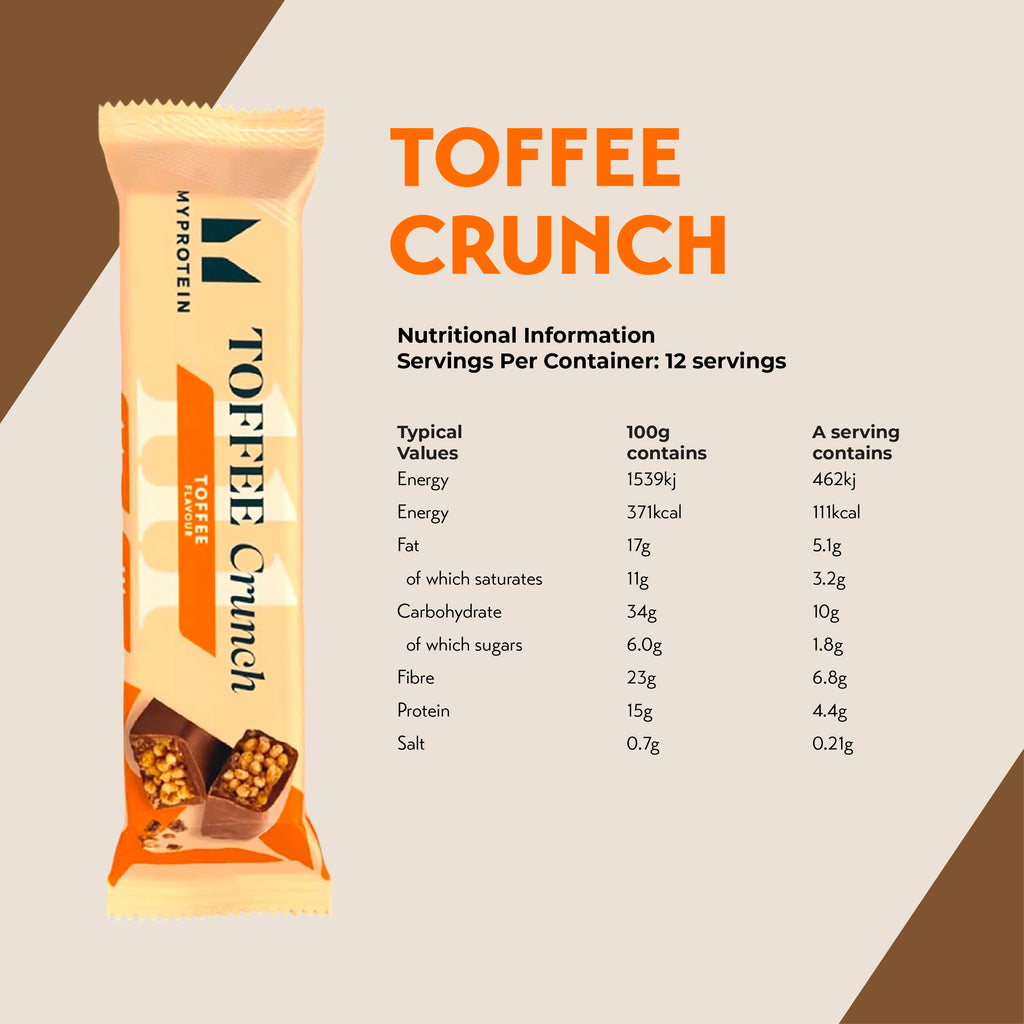 Myprotein Toffee Crunch Bar 30g (Box of 12)