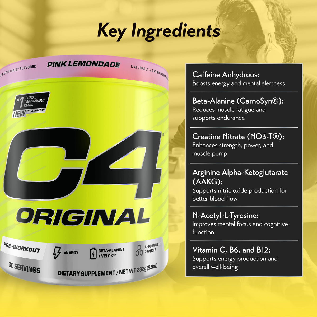 Cellucor C4 Original C4 Pre-Workout Powder 30 servings