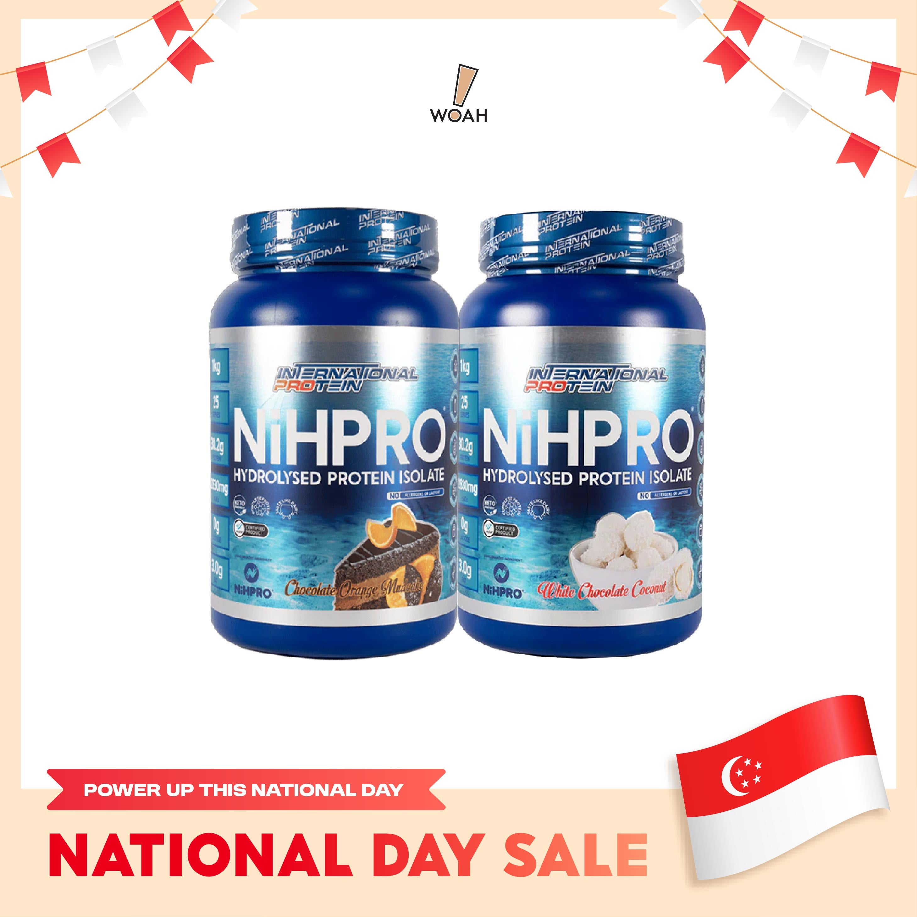 International Protein NiHPRO Hydrolysed Protein Isolate 1kg