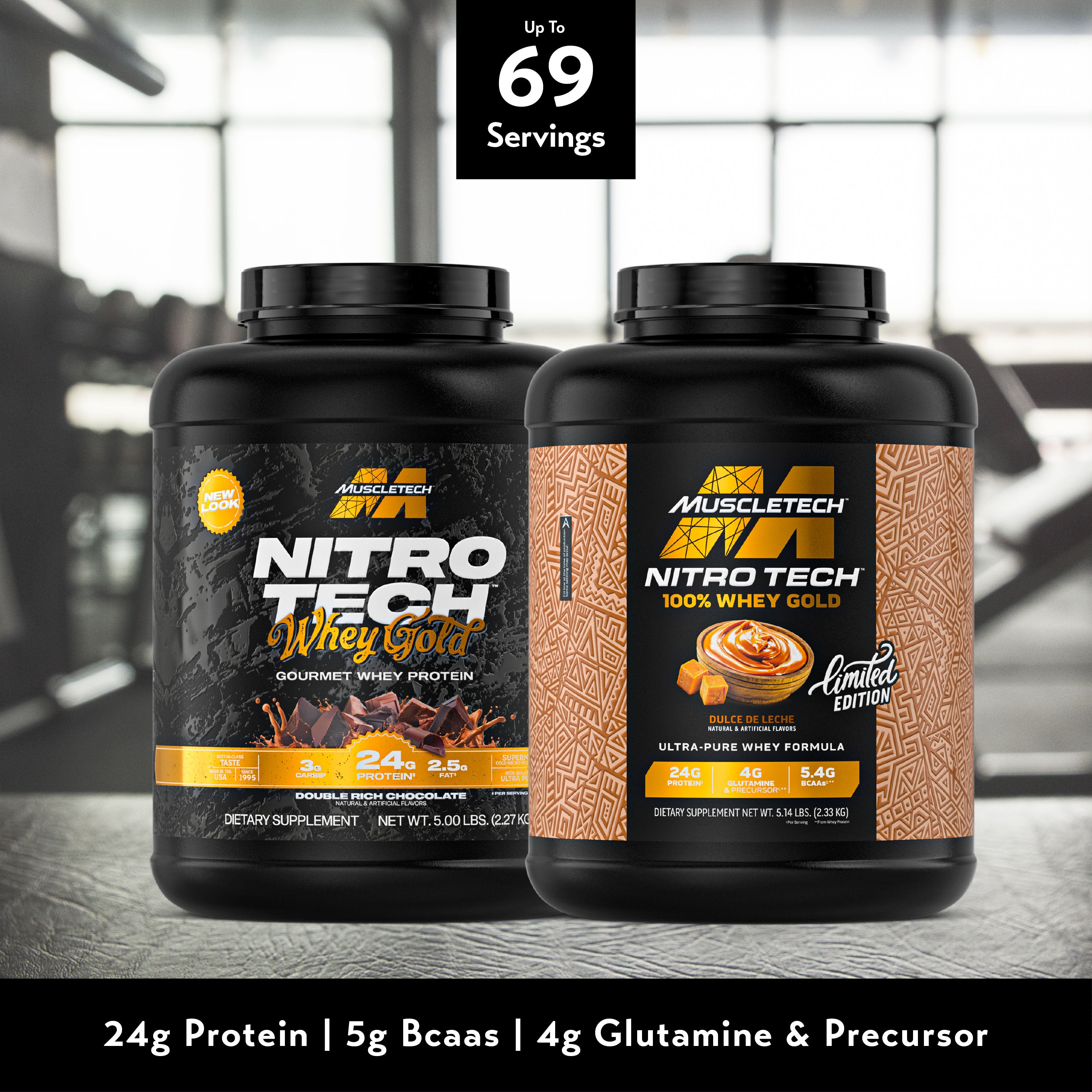 MuscleTech NitroTech 100% Whey Gold (5lbs)