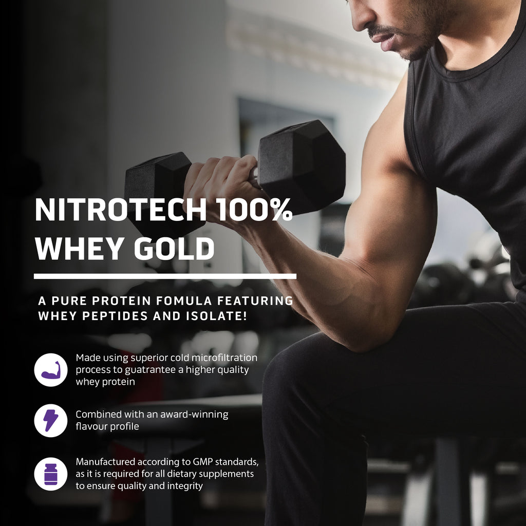 MuscleTech NitroTech 100% Whey Gold (5lbs)