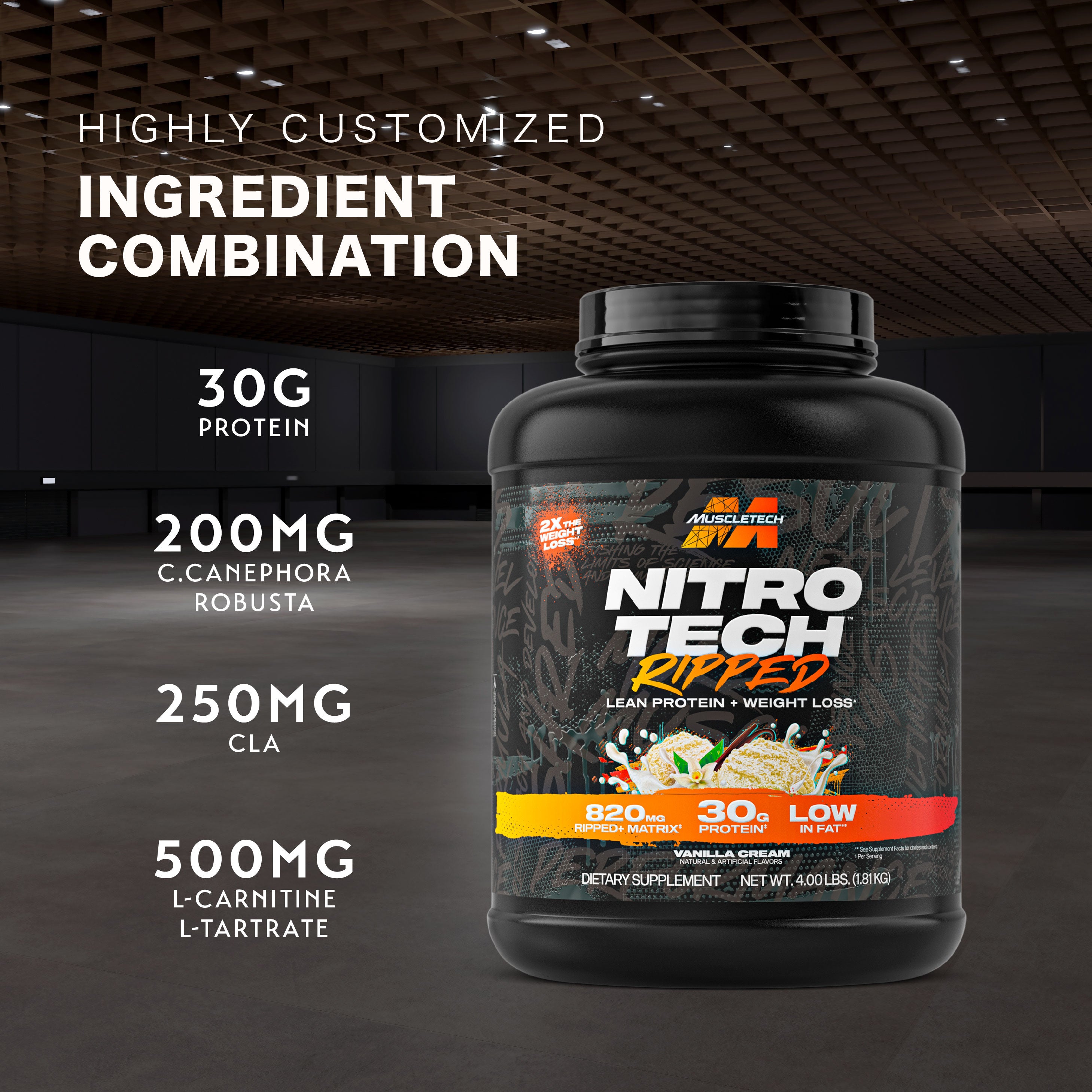 MuscleTech Nitrotech Ripped (4lbs)