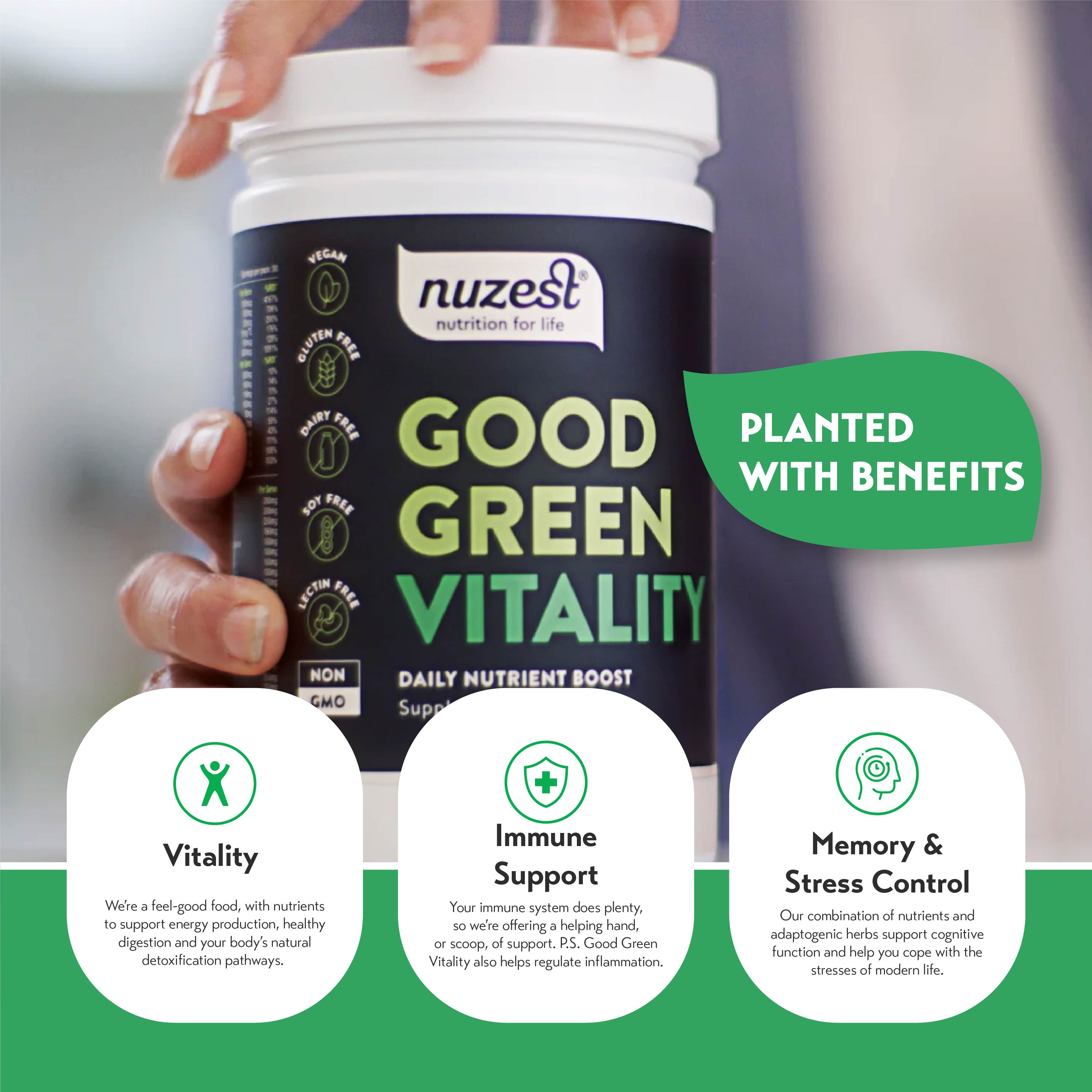 Nuzest Good Green Vitality (120g)