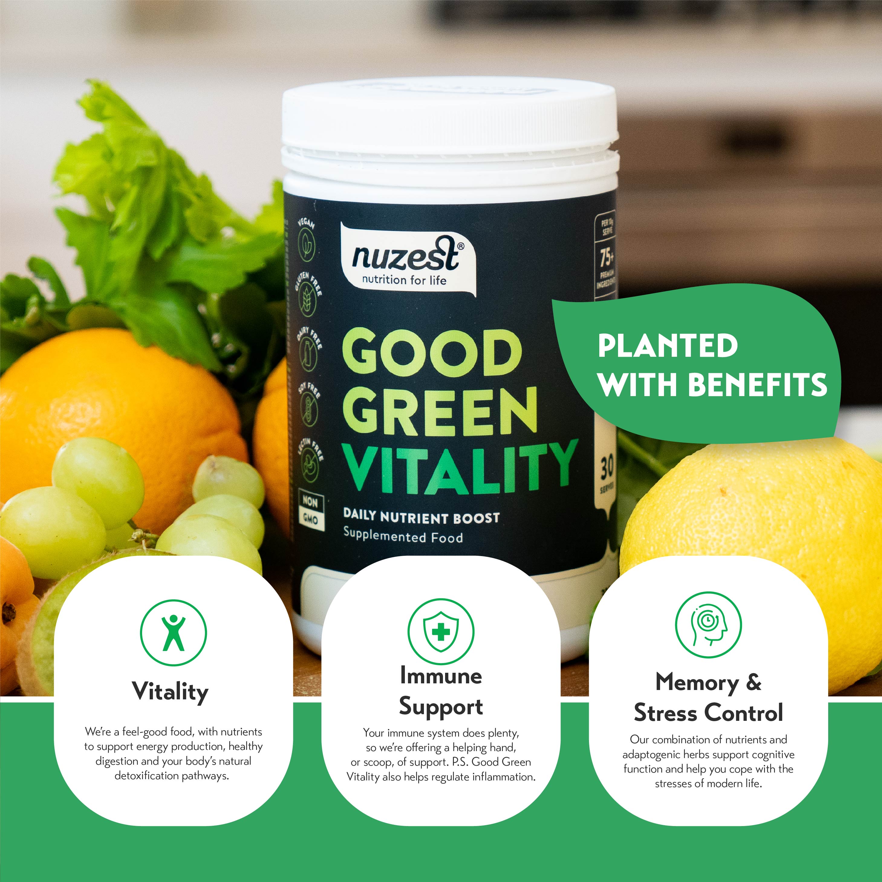 Nuzest Good Green Vitality (300g)