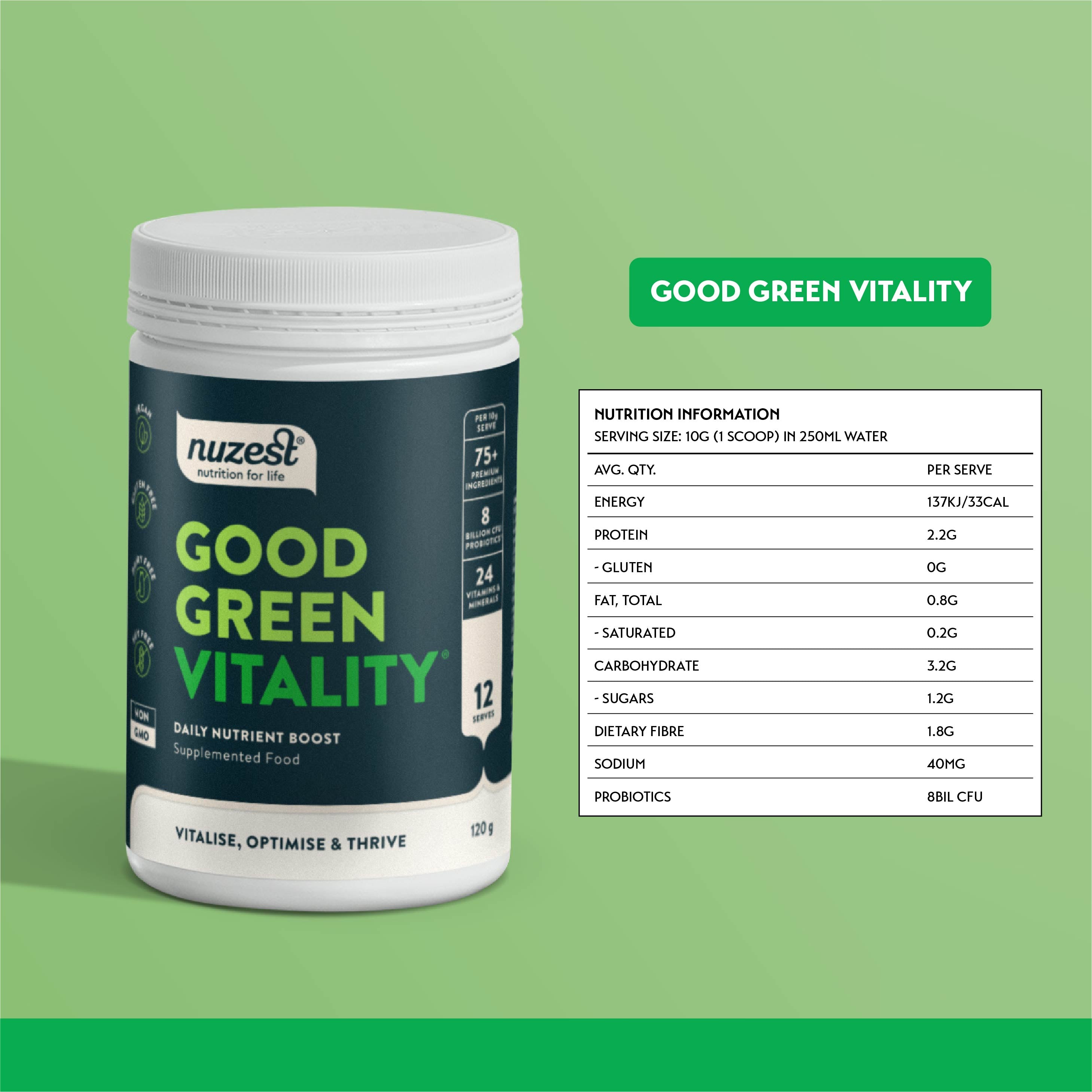 Nuzest Good Green Vitality (120g)