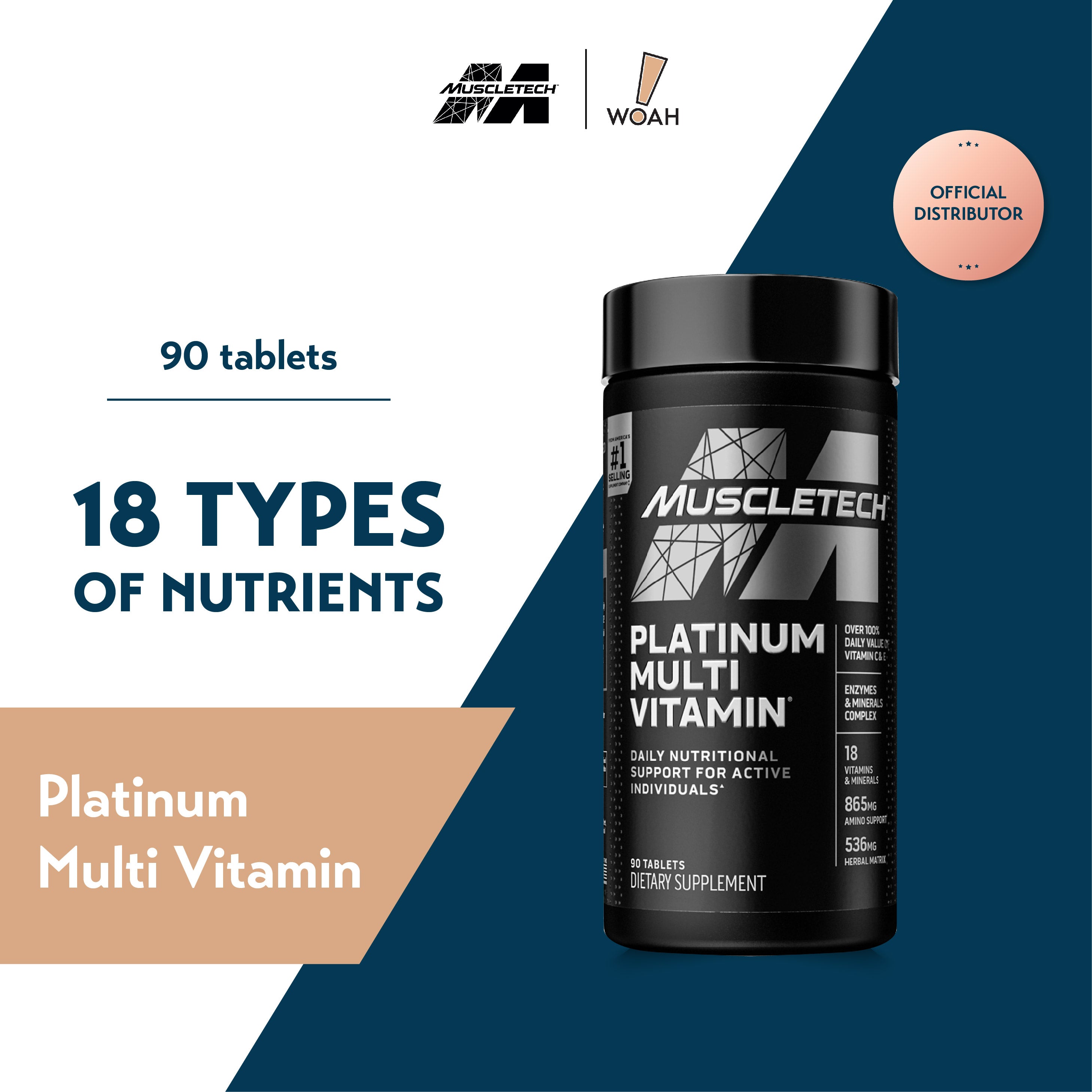 MuscleTech Platinum Multi Vitamin (90 Tabs)