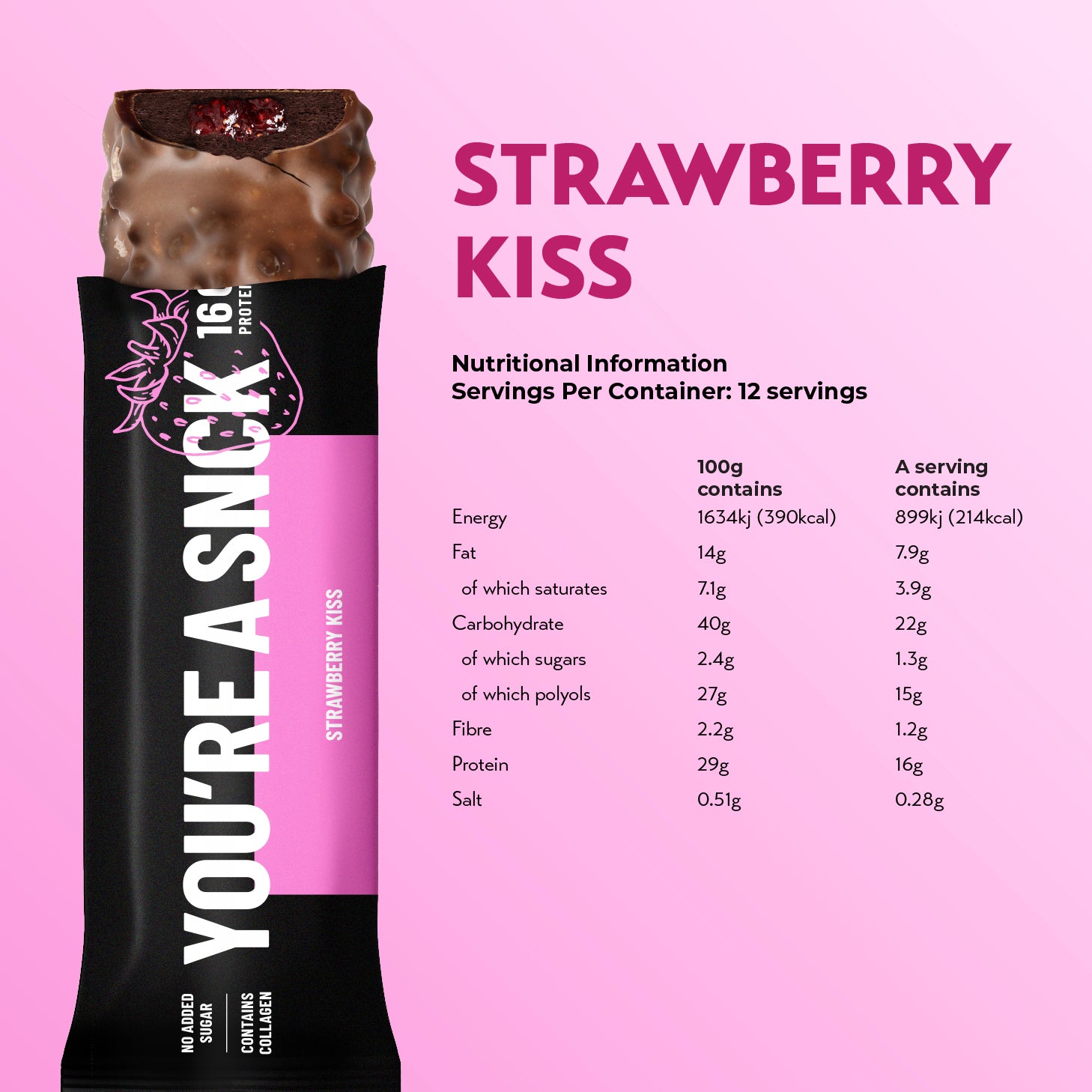SNCK Protein Bar 55g (Pack of 6 / 12)