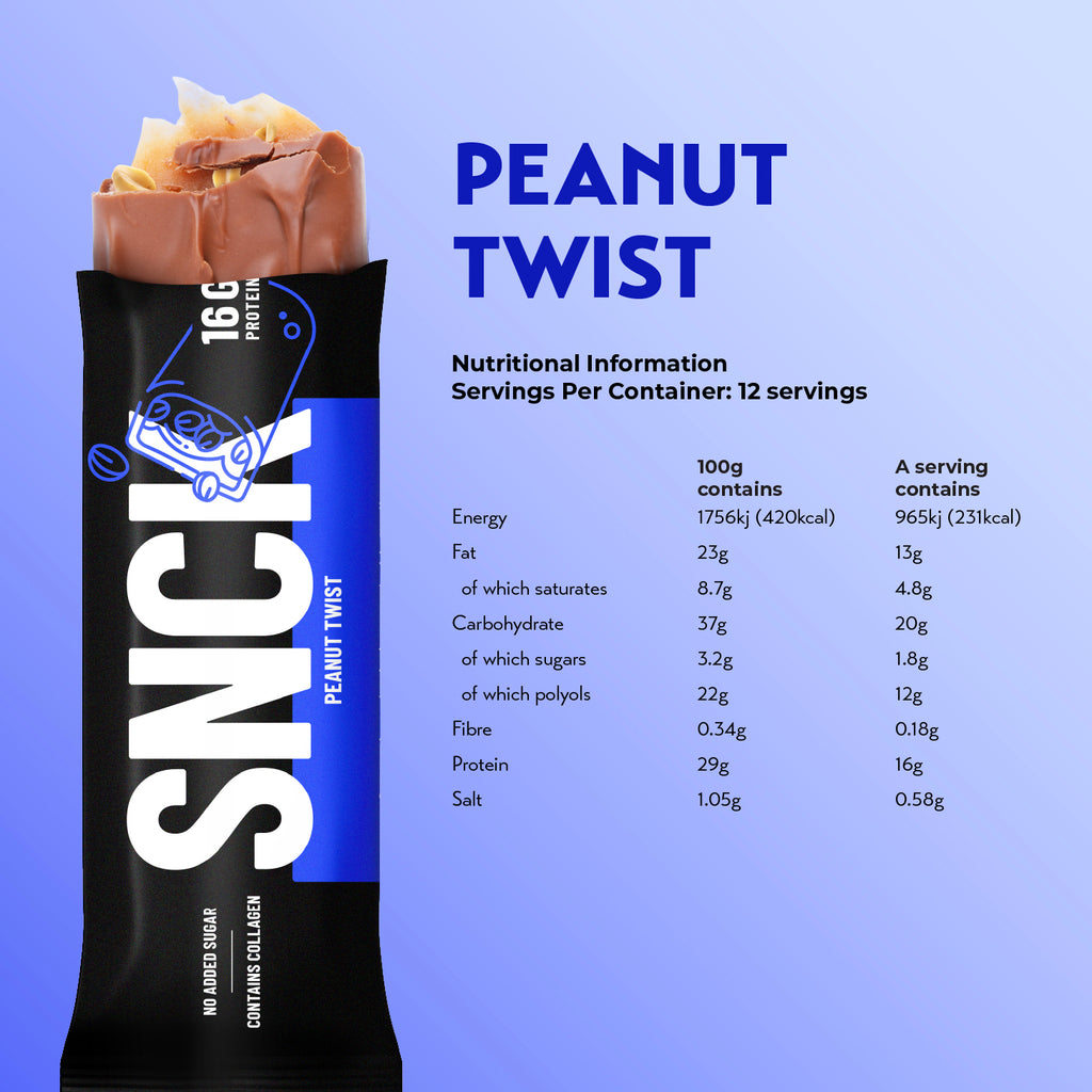 SNCK Protein Bar 55g (Pack of 6 / 12)