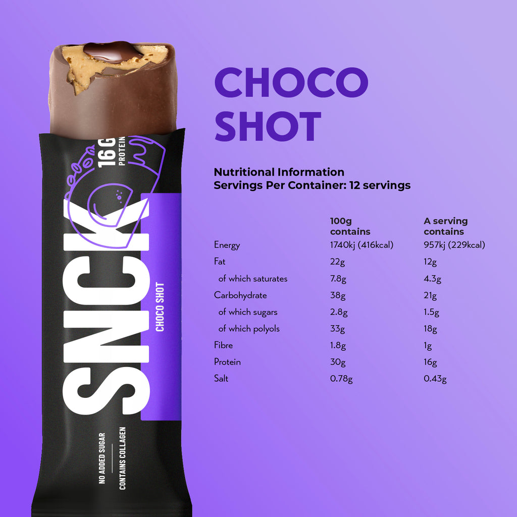 SNCK Protein Bar 55g (Pack of 6 / 12)