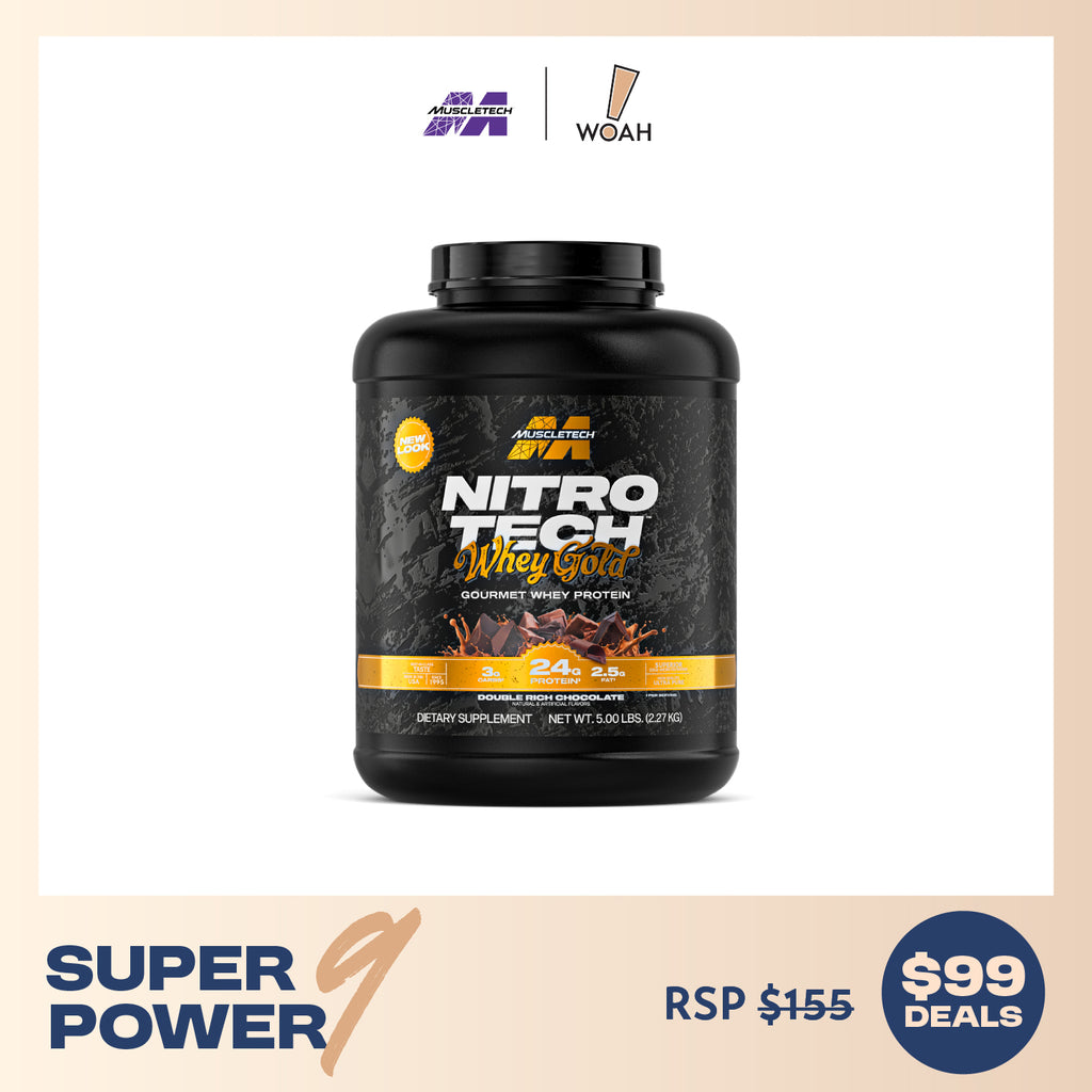 [$99 Deals] MuscleTech NitroTech 100% Pure Whey Protein Gold 5lbs