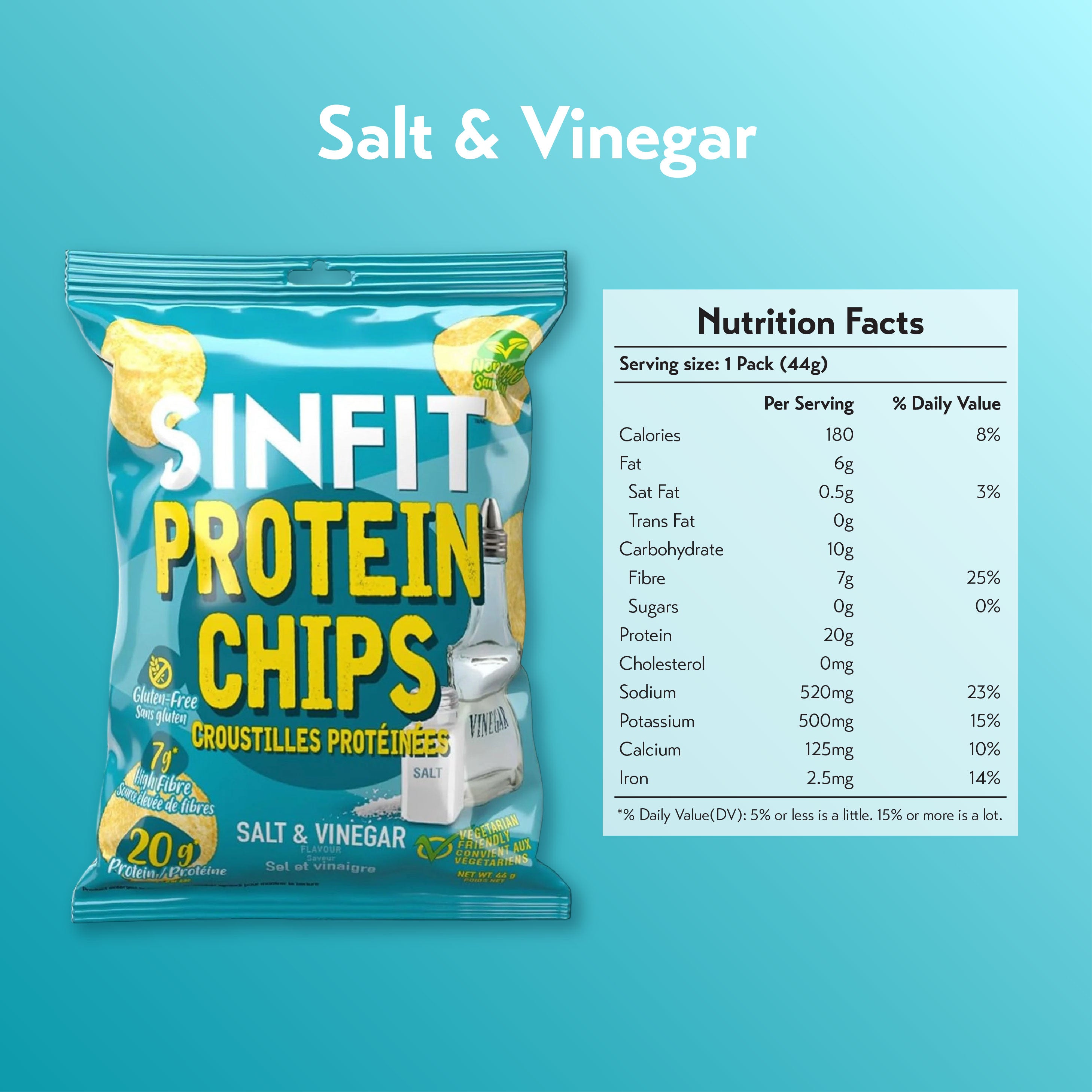 SINFIT Protein Chips 50g (Pack of 7)