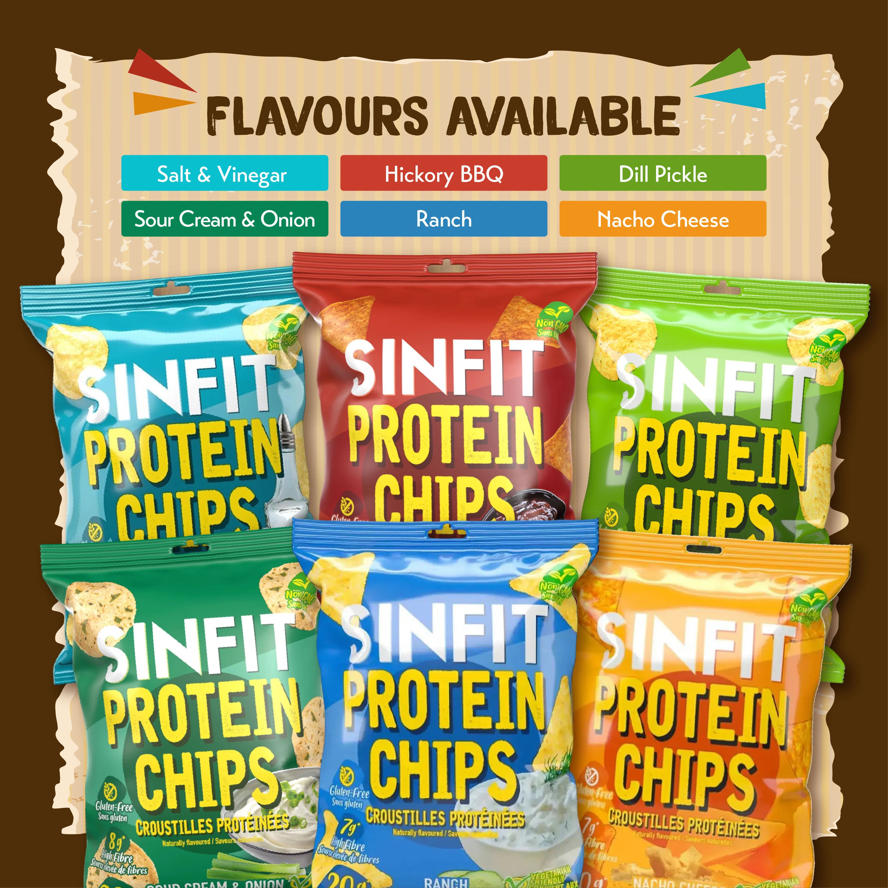 SINFIT Protein Chips 50g (Pack of 7)