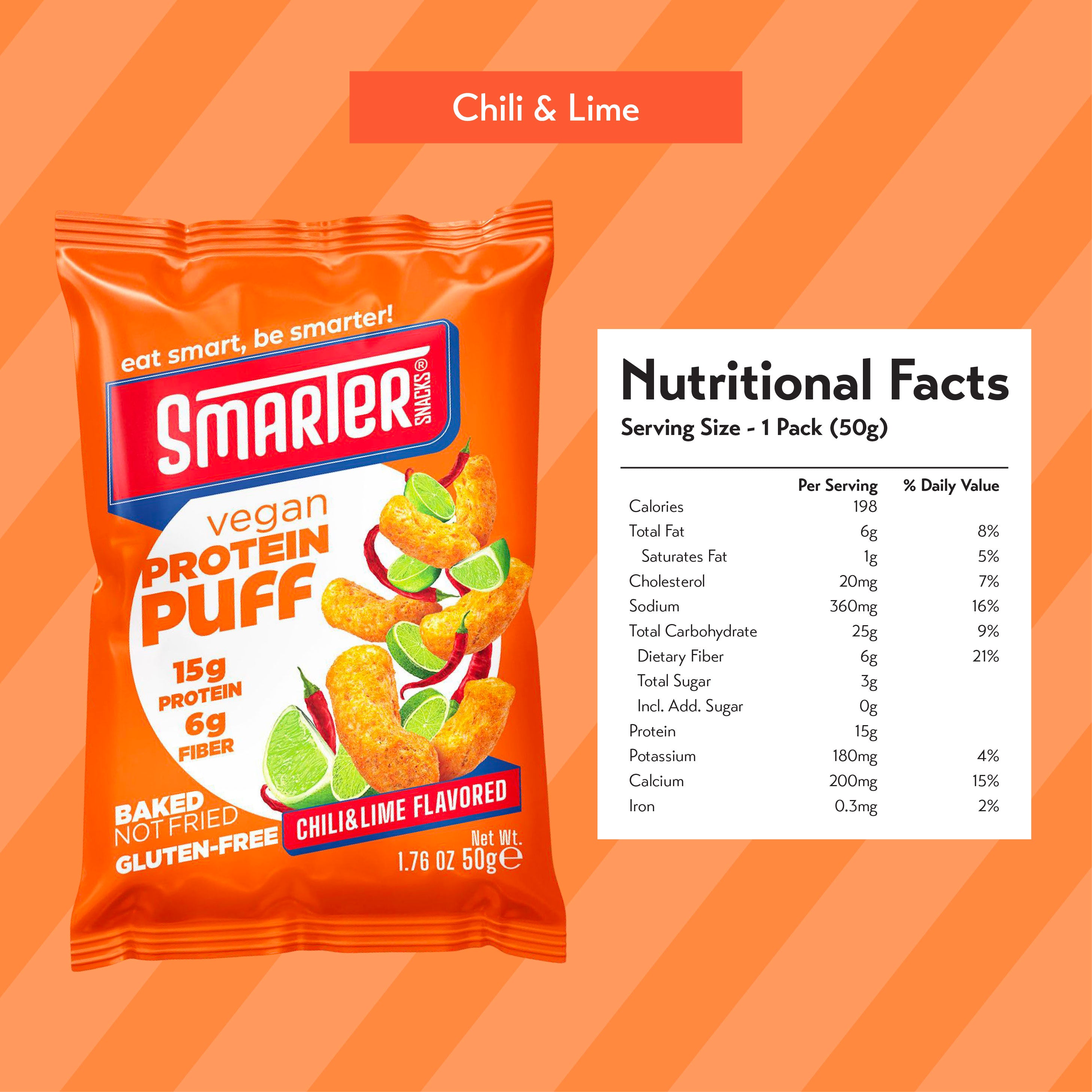 Smarter Snacks Protein Puff 50g (Pack of 6)