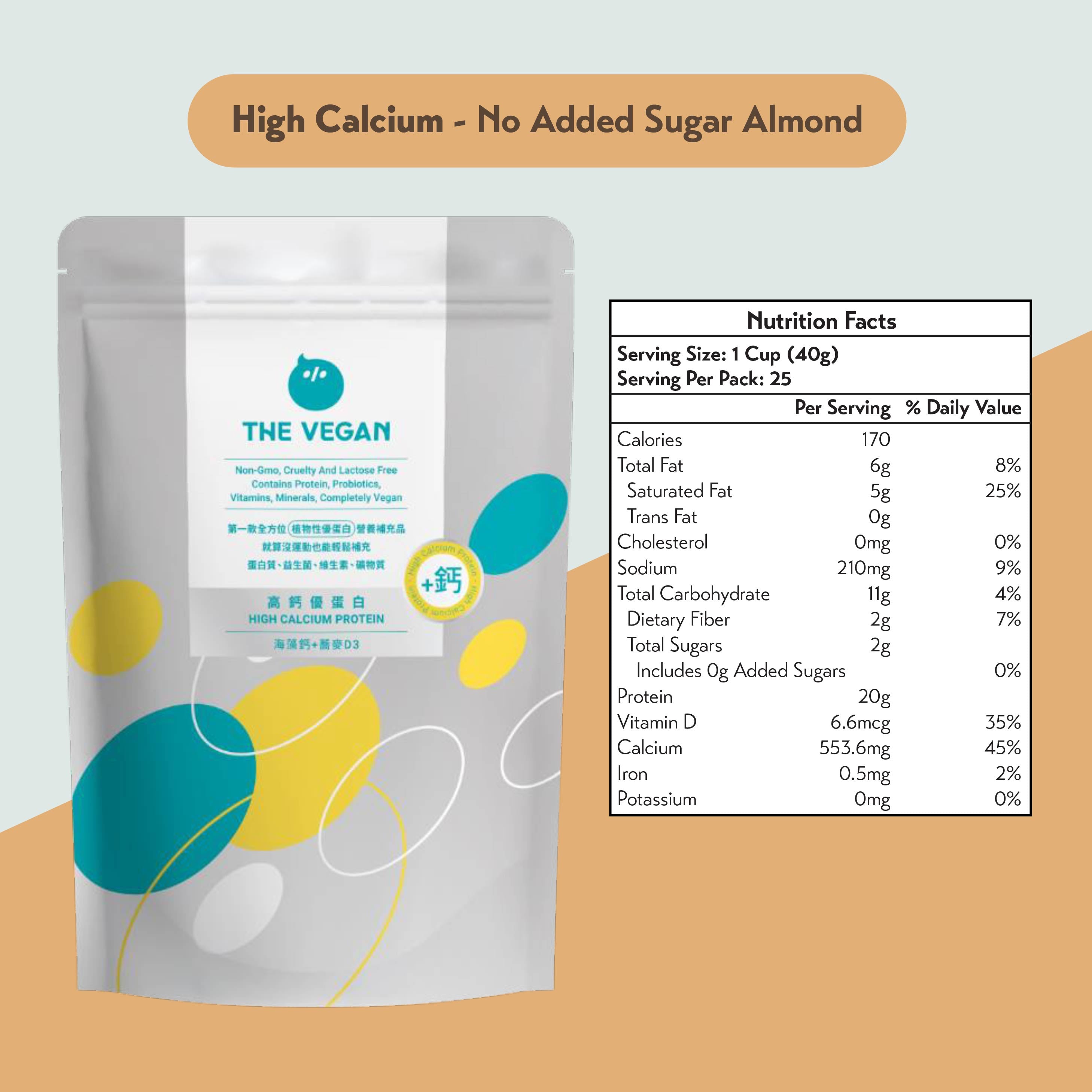 THE VEGAN High Calcium Soy Protein (1kg)
