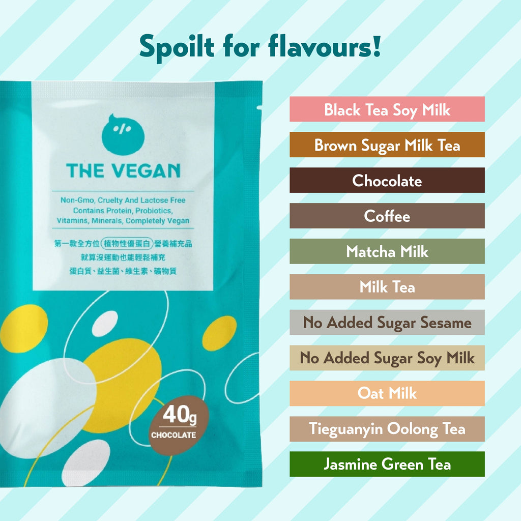THE VEGAN Classic Plant Based Soy Protein (40g) (Pack of 5 / Pack of 15)