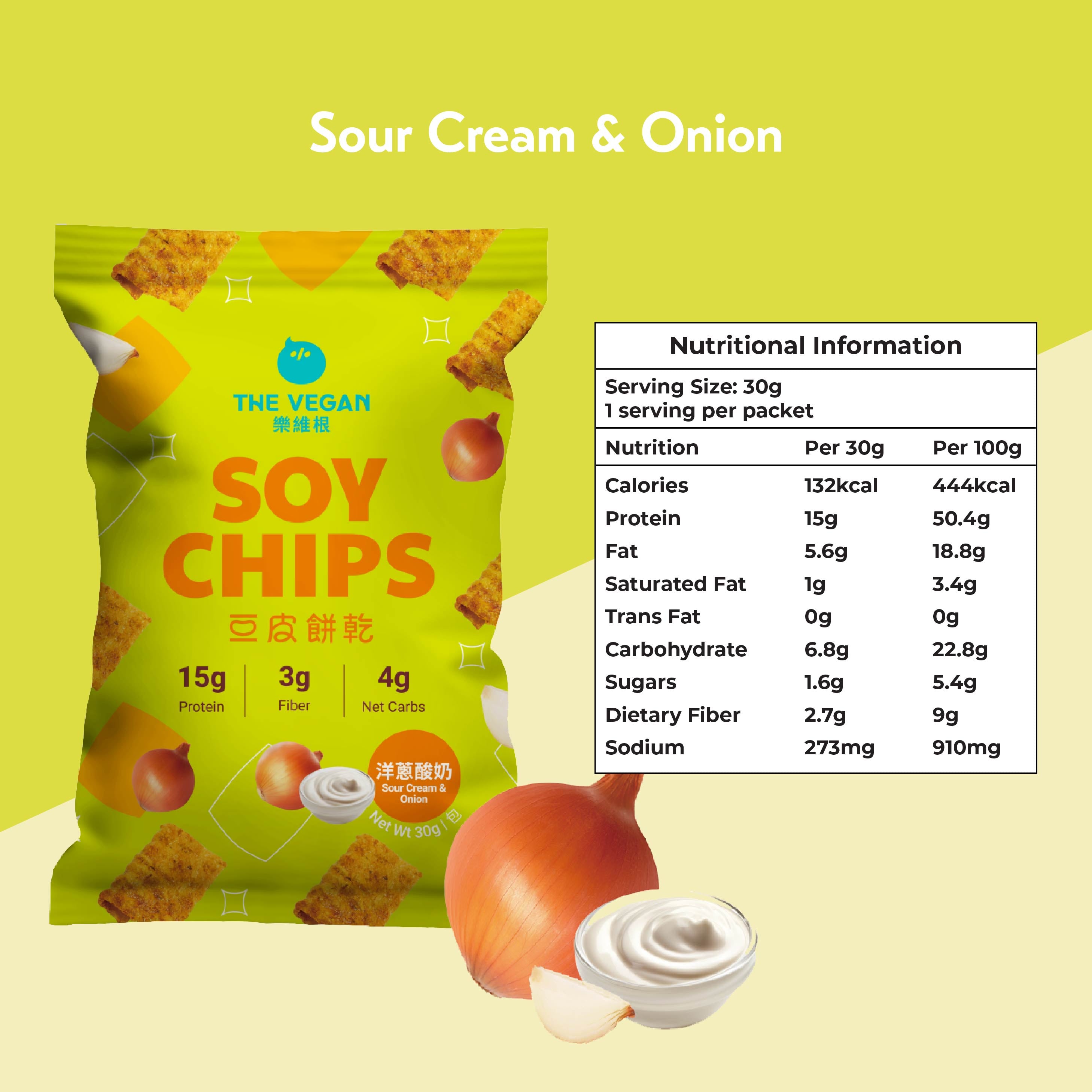 THE VEGAN Protein Soy Chips (Pack of 5)
