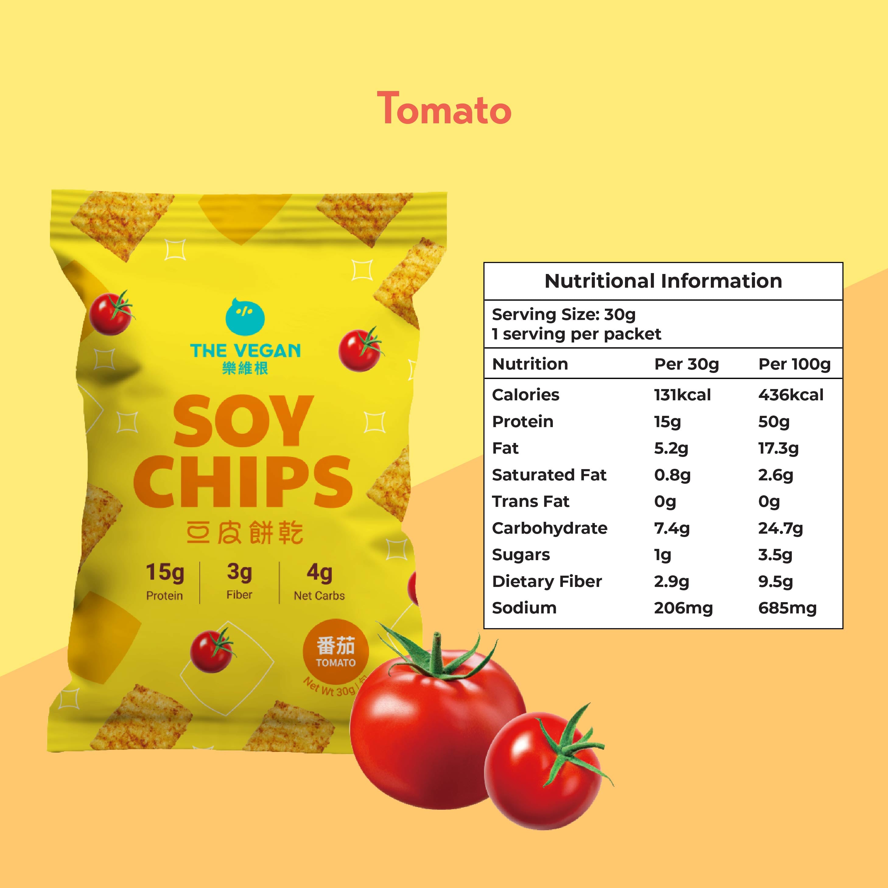 THE VEGAN Protein Soy Chips (Pack of 5)