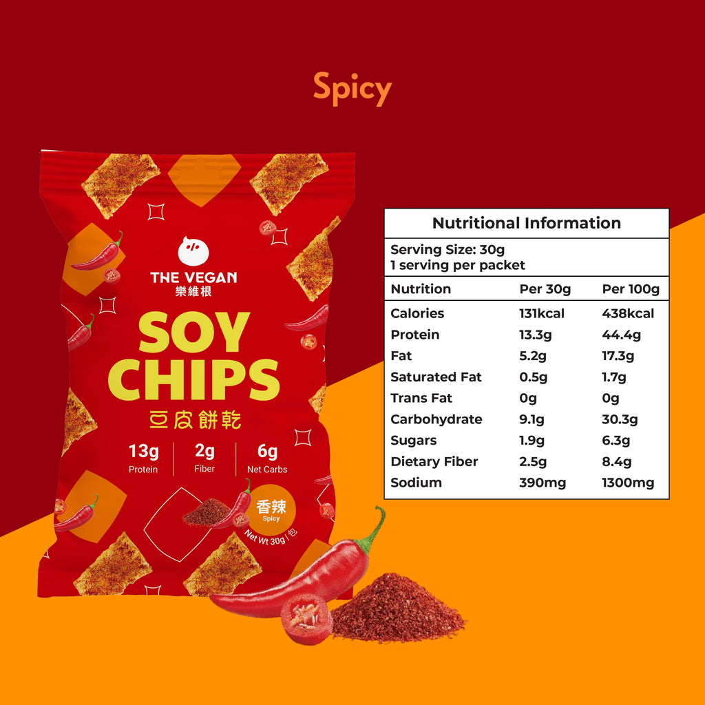 THE VEGAN Protein Soy Chips (Pack of 5)