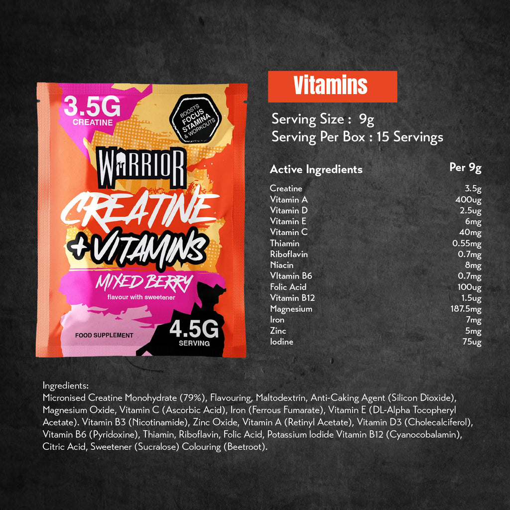 Warrior Creatine Plus 15 Sachets