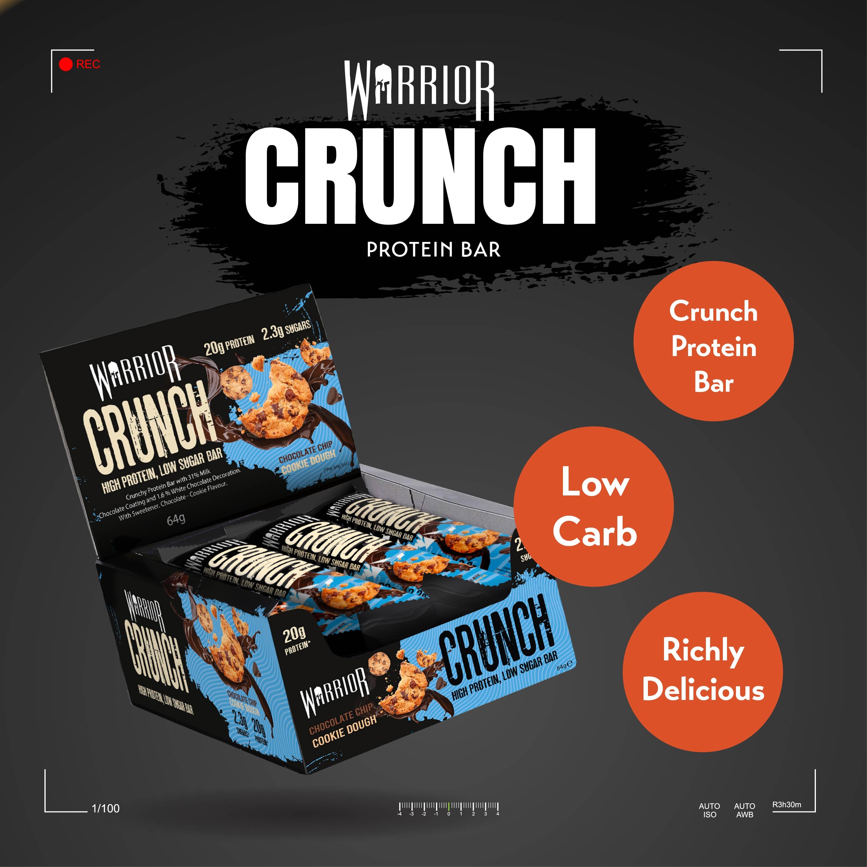 Warrior Crunch Protein Bar (12 Bars)